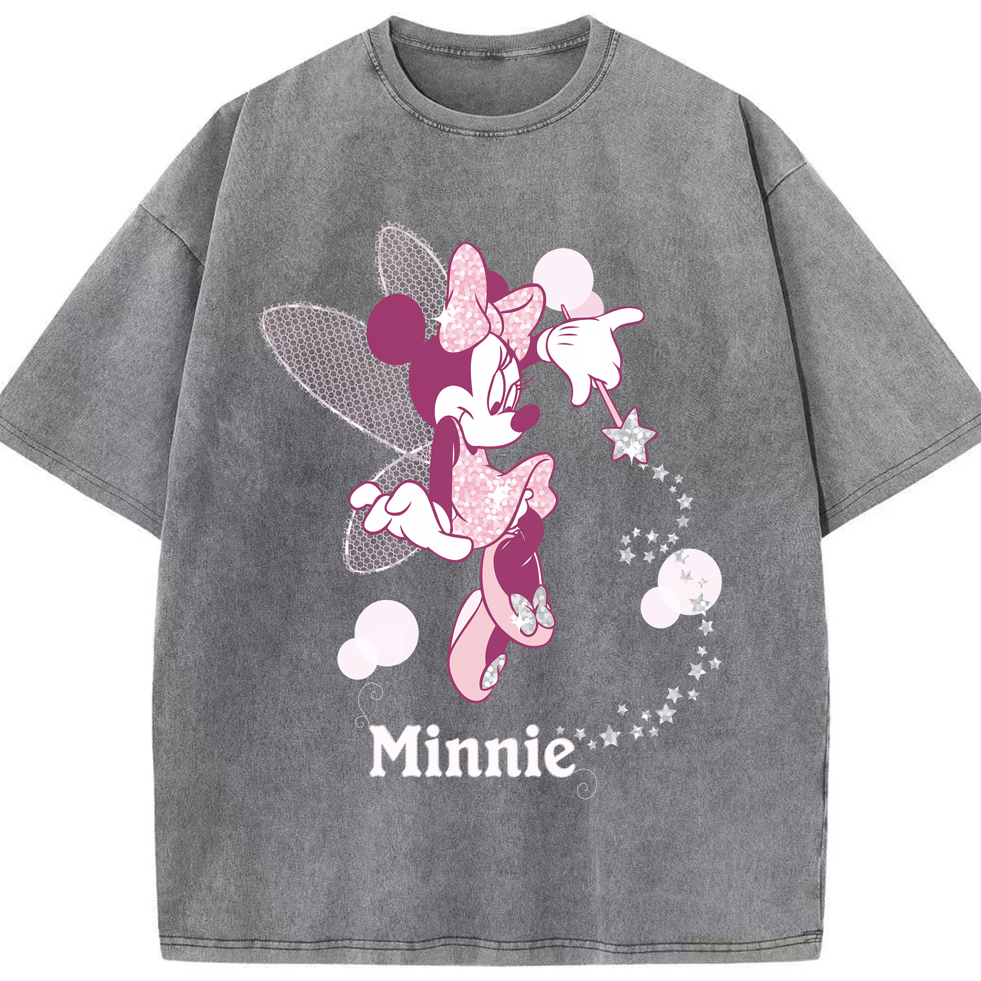 （画像用） ミッキーマウス Mickey Mouse 綿100% ヴィンテージ風 半袖Tシャツ（フロントプリント）