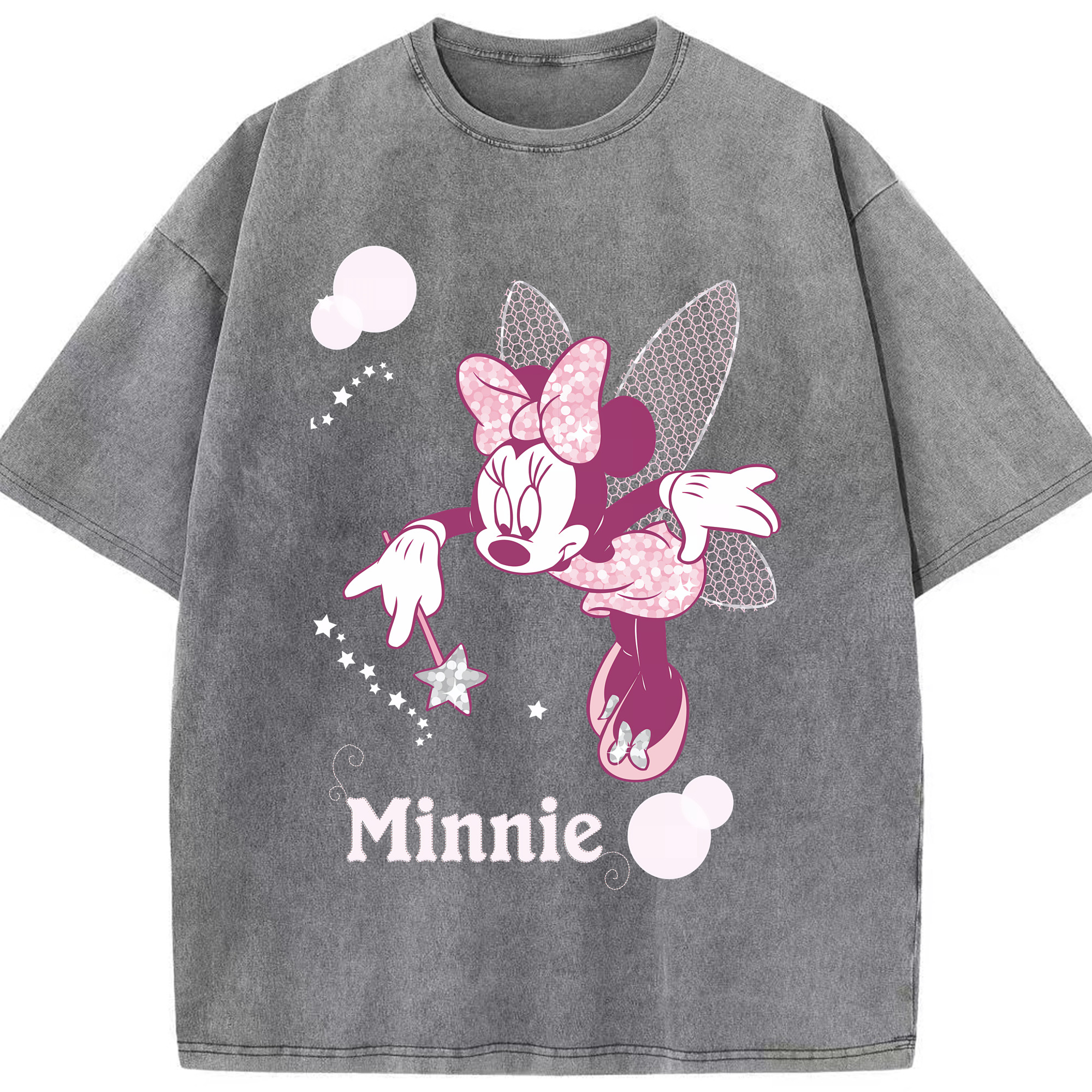 （画像用） ミッキーマウス Mickey Mouse 綿100% ヴィンテージ風 半袖Tシャツ（フロントプリント）