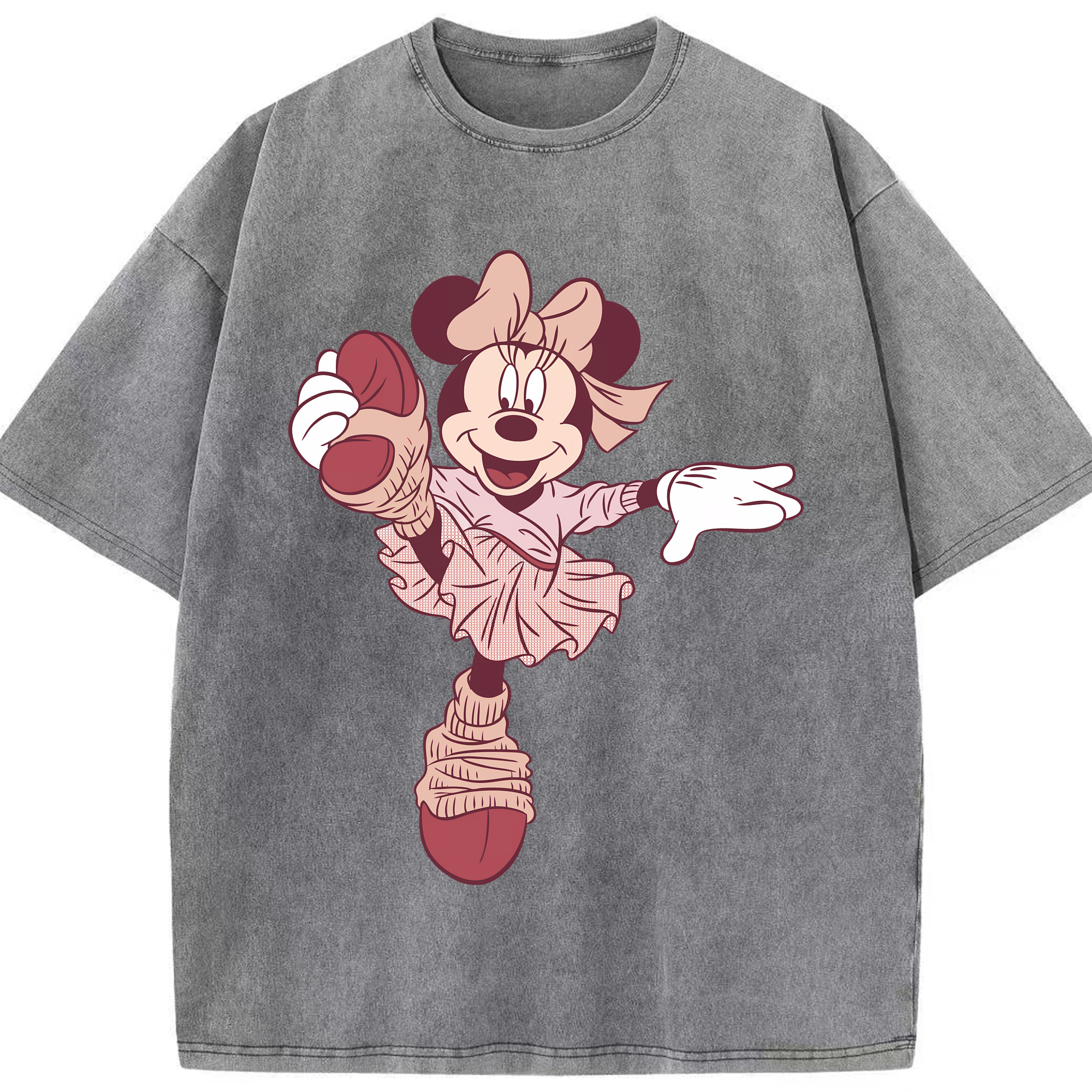 （画像用） ミッキーマウス Mickey Mouse 綿100% ヴィンテージ風 半袖Tシャツ（フロントプリント）