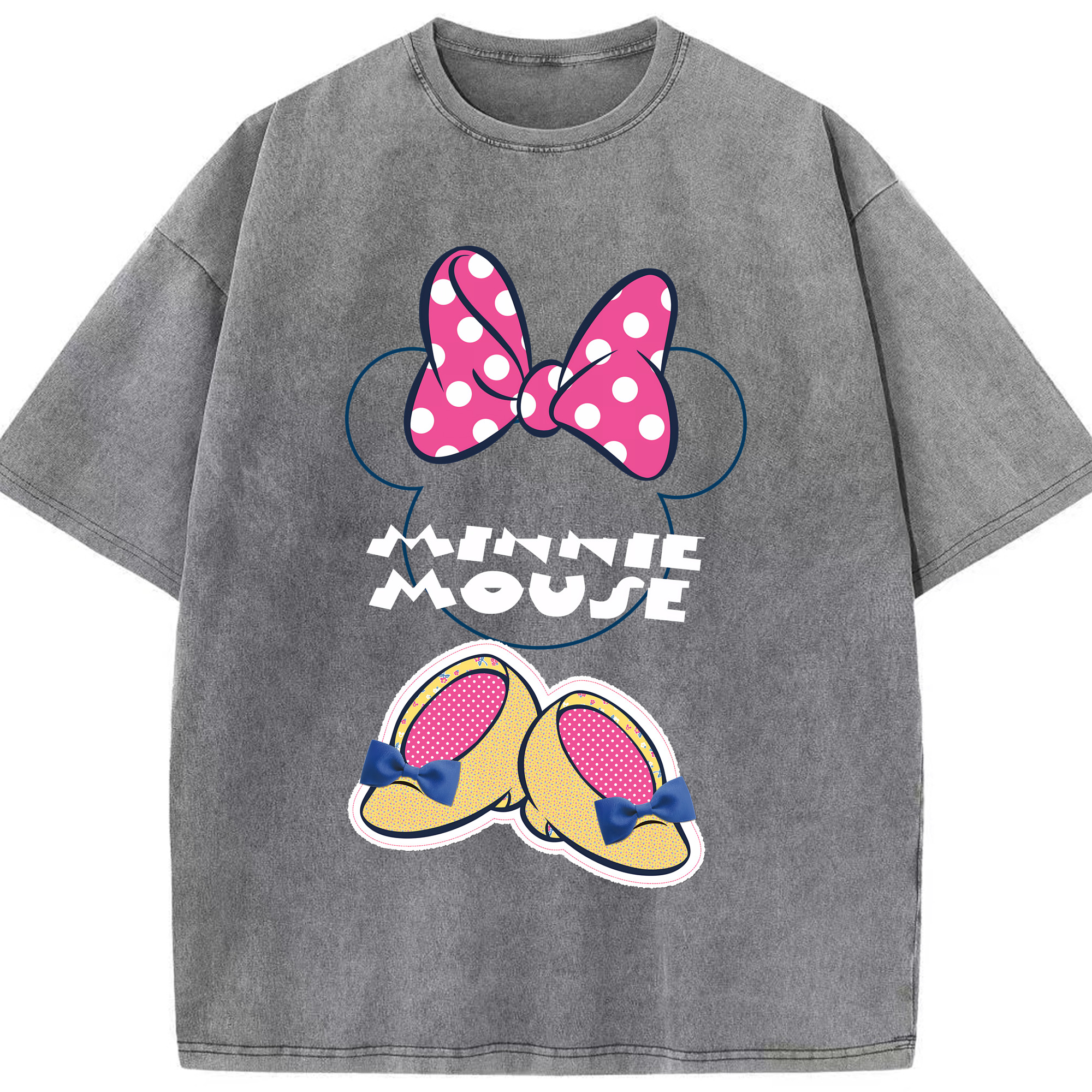 （画像用） ミッキーマウス Mickey Mouse 綿100% ヴィンテージ風 半袖Tシャツ（フロントプリント）
