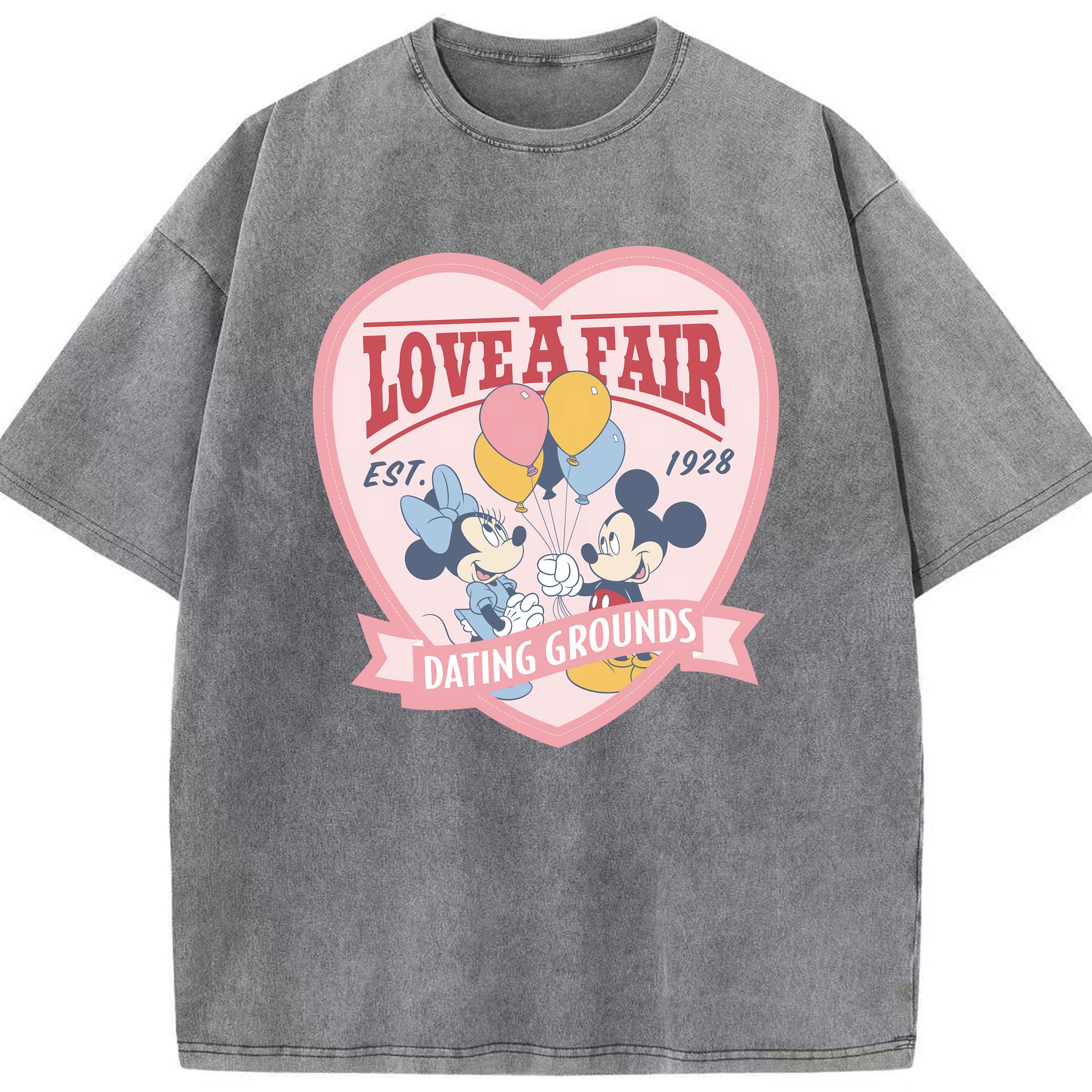 （画像用） ミッキーマウス Mickey Mouse 綿100% ヴィンテージ風 半袖Tシャツ（フロントプリント）