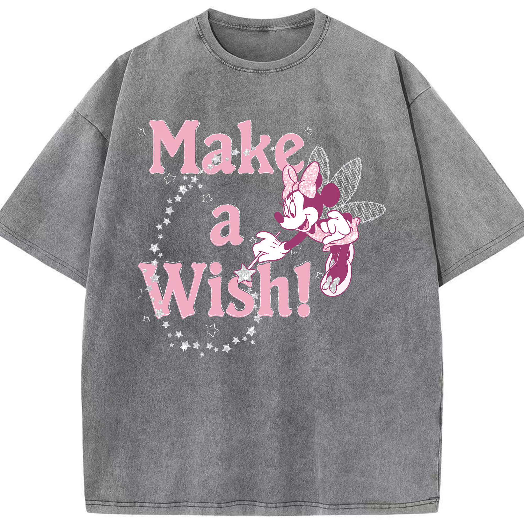 （画像用） ミッキーマウス Mickey Mouse 綿100% ヴィンテージ風 半袖Tシャツ（フロントプリント）
