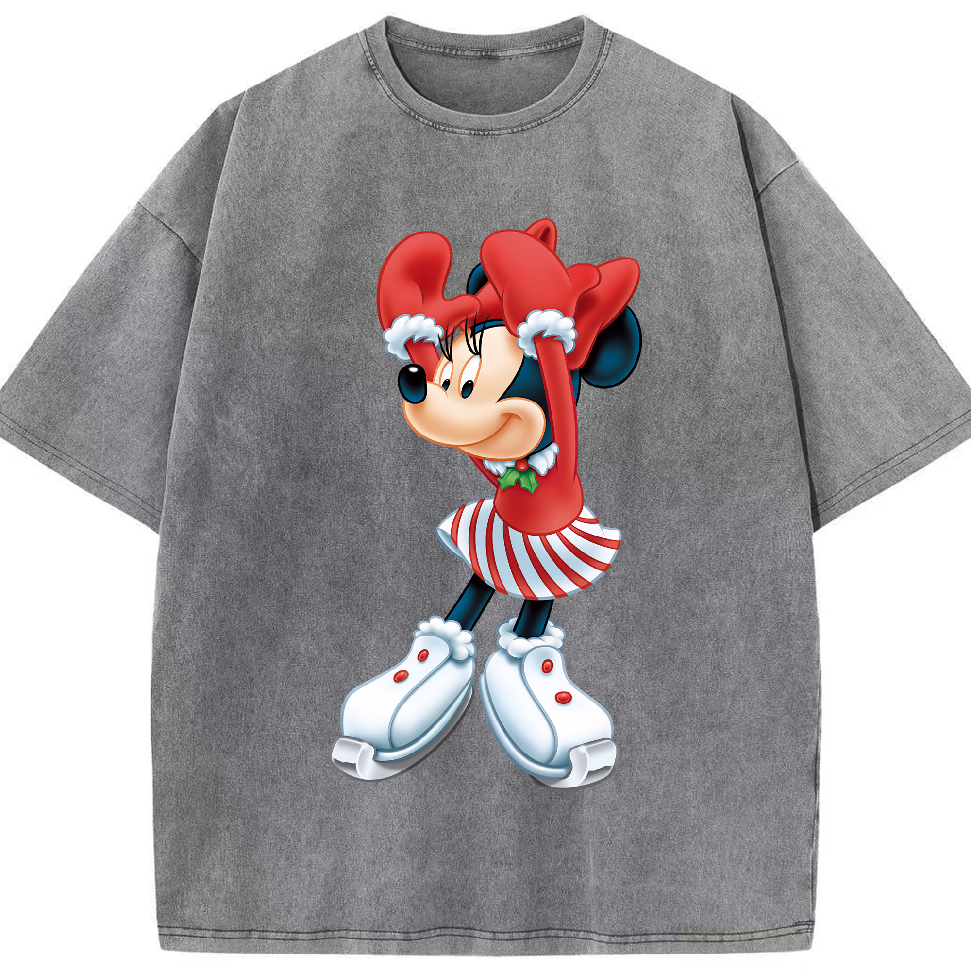 （画像用） ミッキーマウス Mickey Mouse 綿100% ヴィンテージ風 半袖Tシャツ（フロントプリント）