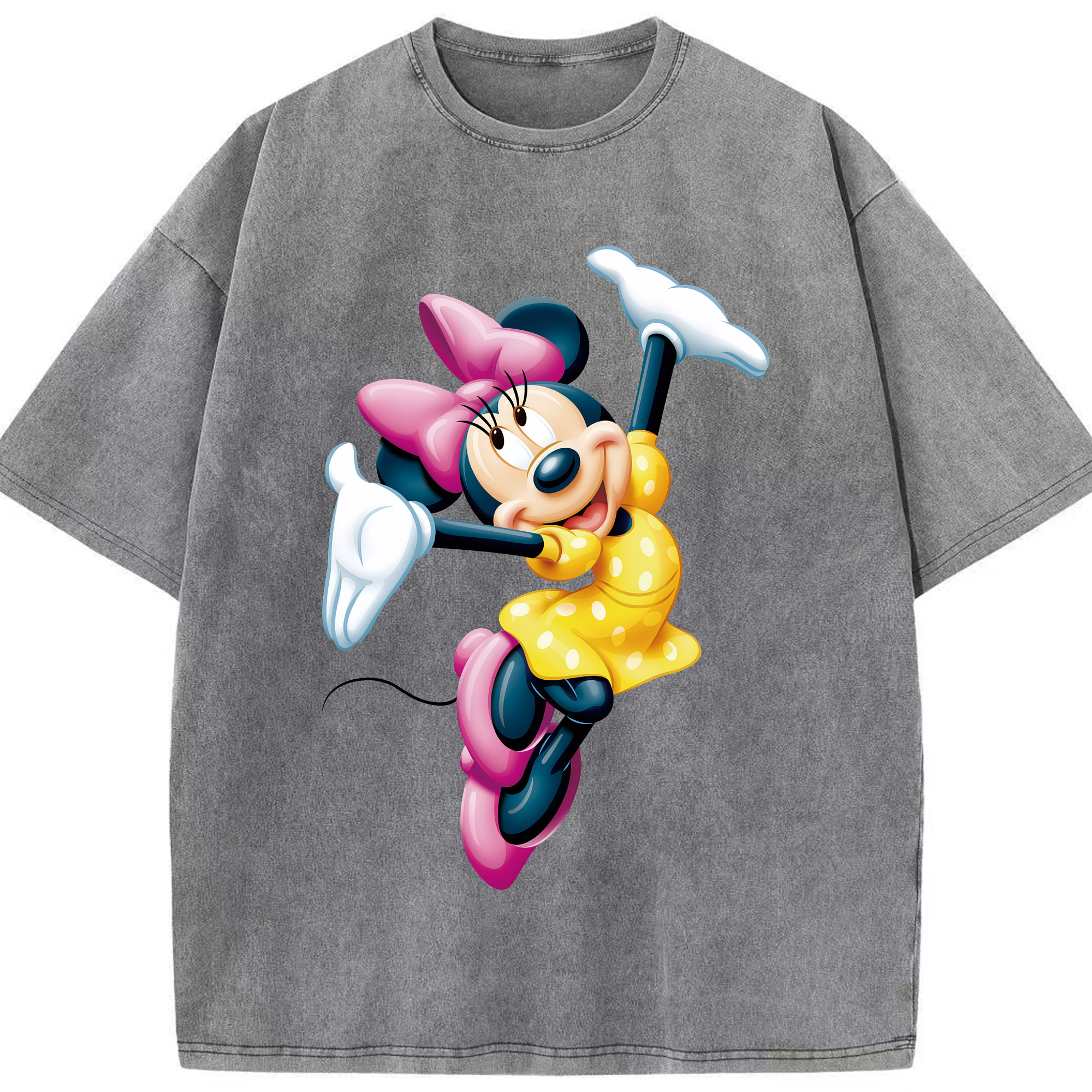 （画像用） ミッキーマウス Mickey Mouse 綿100% ヴィンテージ風 半袖Tシャツ（フロントプリント）