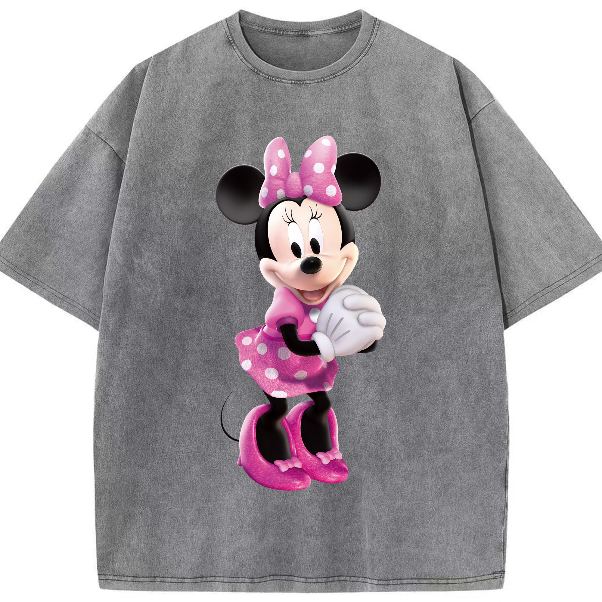 （画像用） ミッキーマウス Mickey Mouse 綿100% ヴィンテージ風 半袖Tシャツ（フロントプリント）