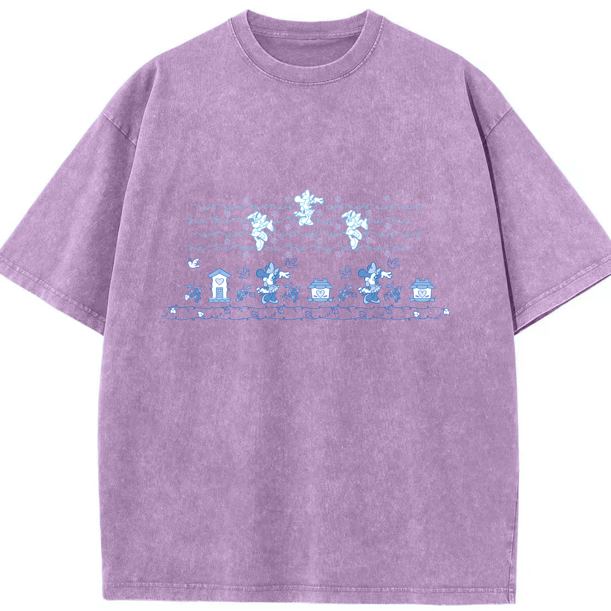 （画像用） ミッキーマウス Mickey Mouse 綿100% ヴィンテージ風 半袖Tシャツ（フロントプリント）