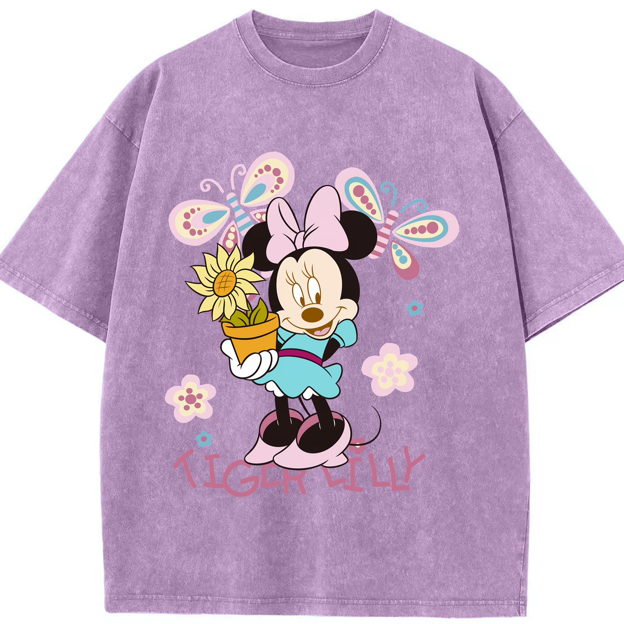 （画像用） ミッキーマウス Mickey Mouse 綿100% ヴィンテージ風 半袖Tシャツ（フロントプリント）