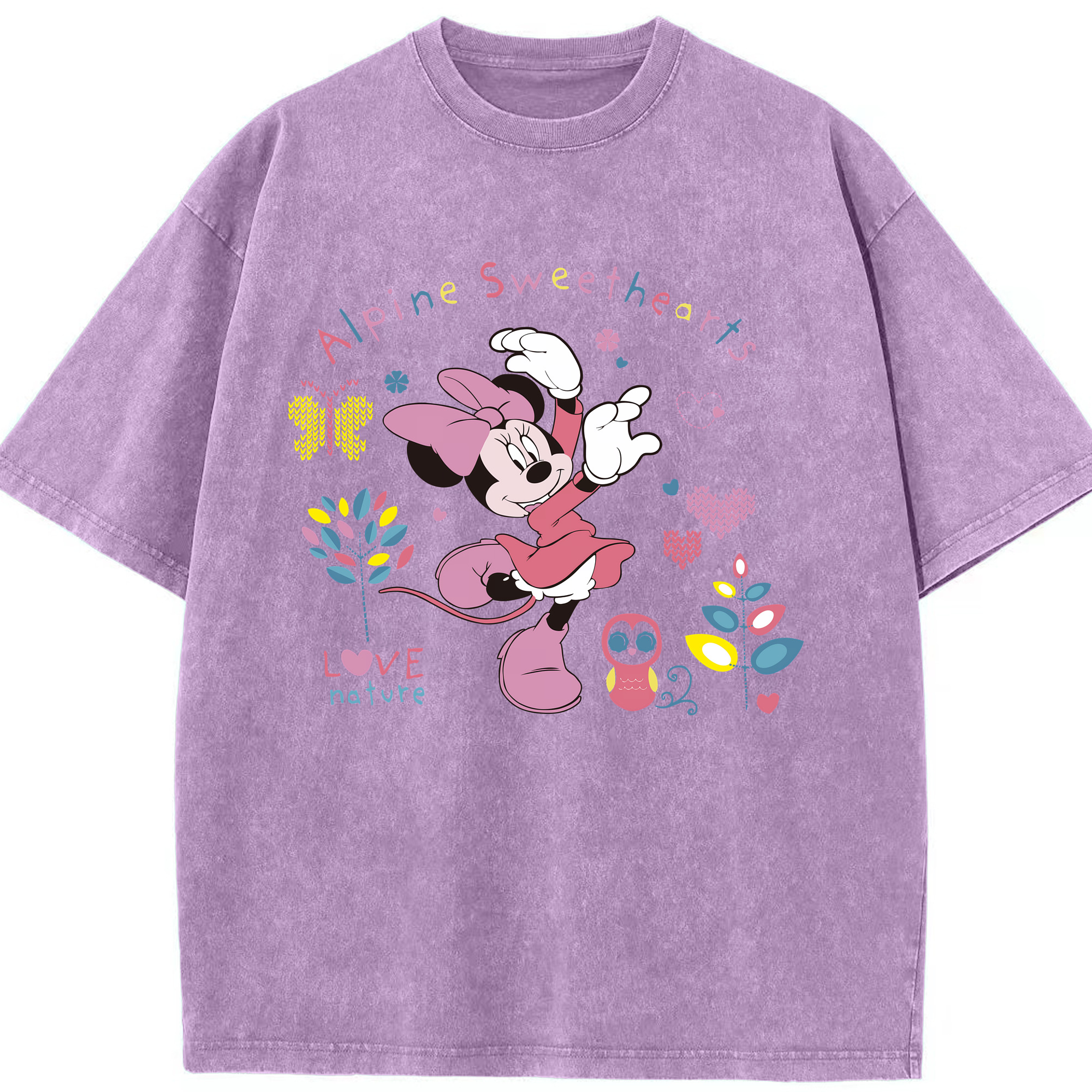 （画像用） ミッキーマウス Mickey Mouse 綿100% ヴィンテージ風 半袖Tシャツ（フロントプリント）