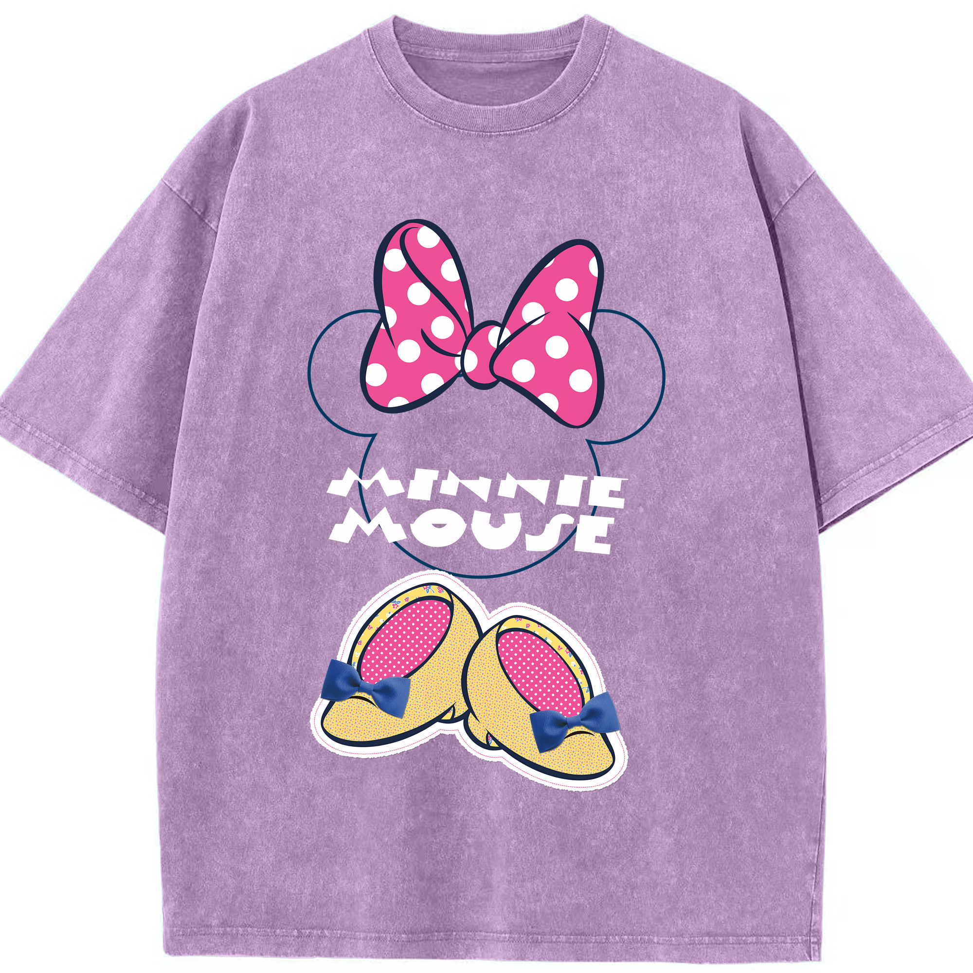 （画像用） ミッキーマウス Mickey Mouse 綿100% ヴィンテージ風 半袖Tシャツ（フロントプリント）