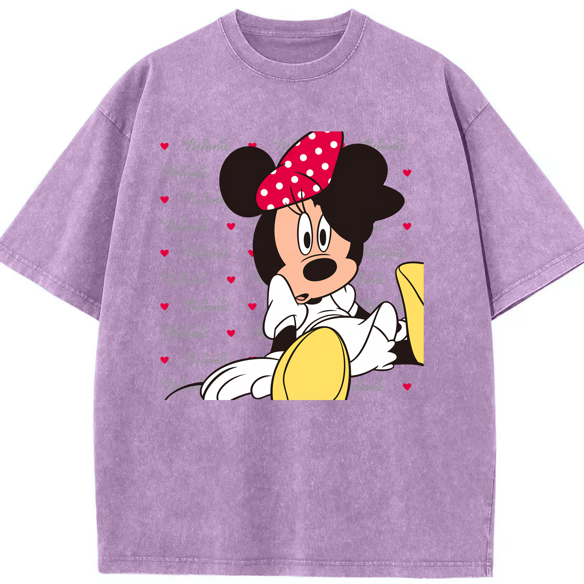 （画像用） ミッキーマウス Mickey Mouse 綿100% ヴィンテージ風 半袖Tシャツ（フロントプリント）