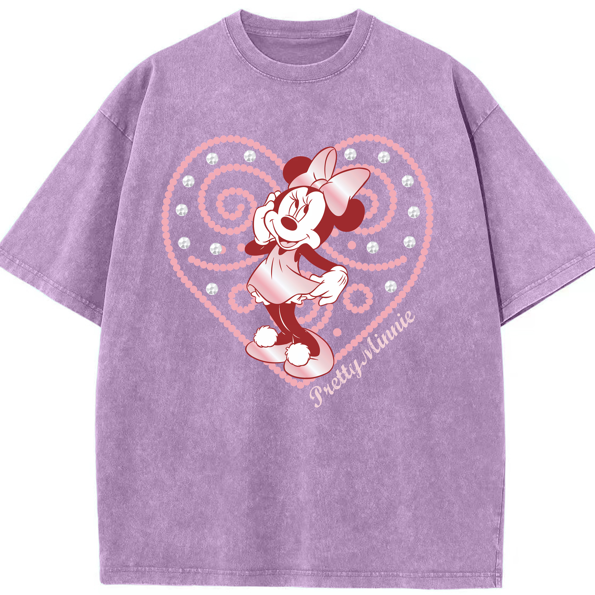 （画像用） ミッキーマウス Mickey Mouse 綿100% ヴィンテージ風 半袖Tシャツ（フロントプリント）