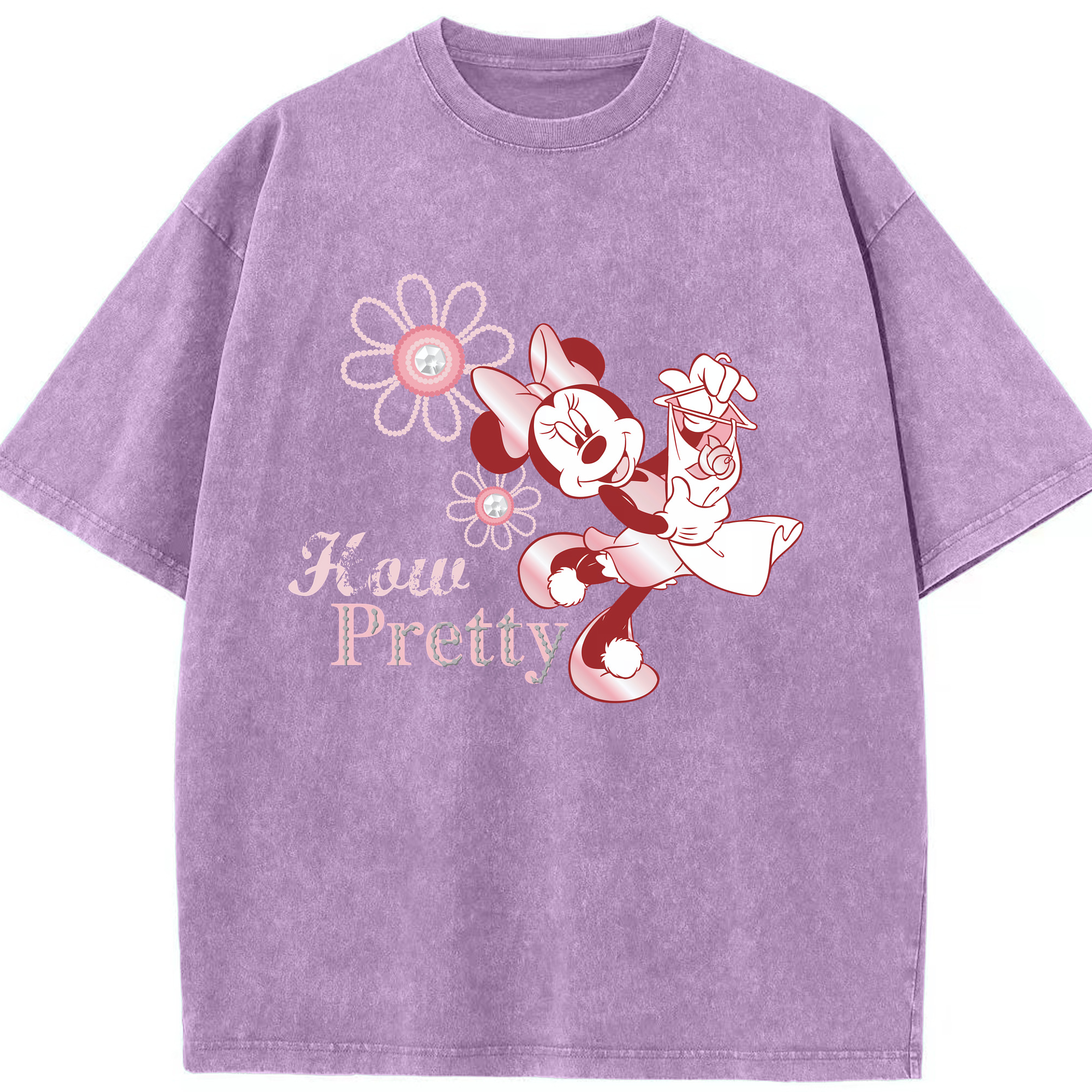 （画像用） ミッキーマウス Mickey Mouse 綿100% ヴィンテージ風 半袖Tシャツ（フロントプリント）