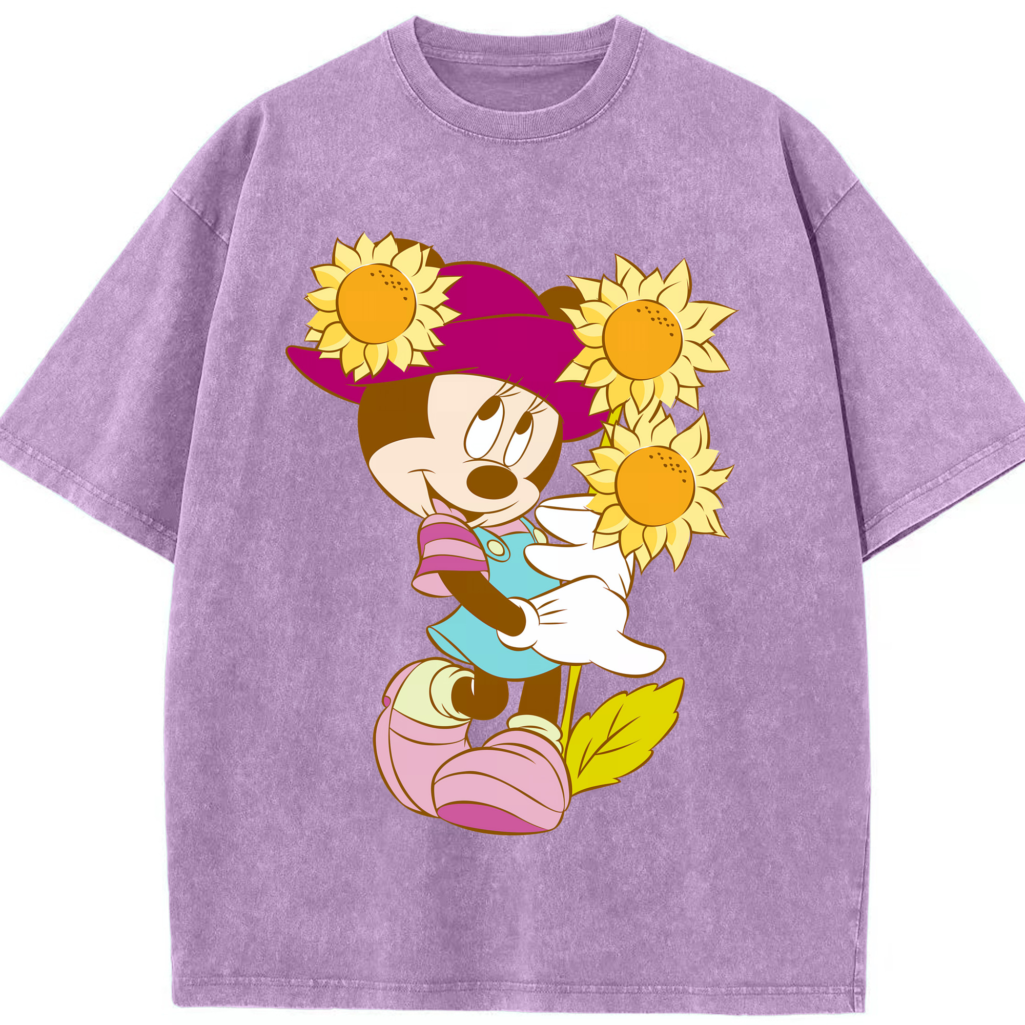 （画像用） ミッキーマウス Mickey Mouse 綿100% ヴィンテージ風 半袖Tシャツ（フロントプリント）