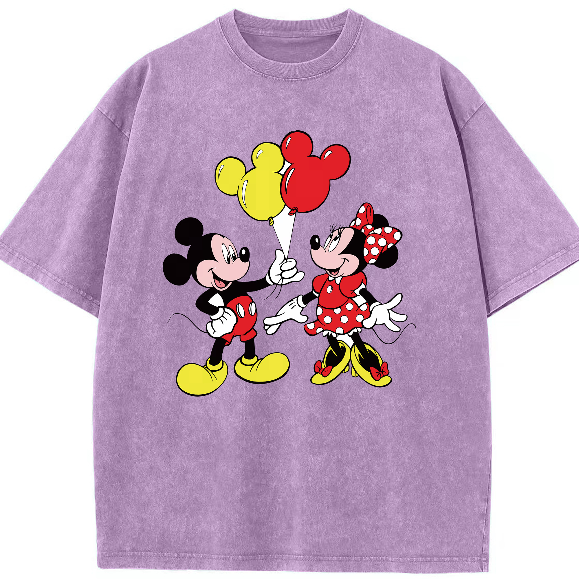 （画像用） ミッキーマウス Mickey Mouse 綿100% ヴィンテージ風 半袖Tシャツ（フロントプリント）