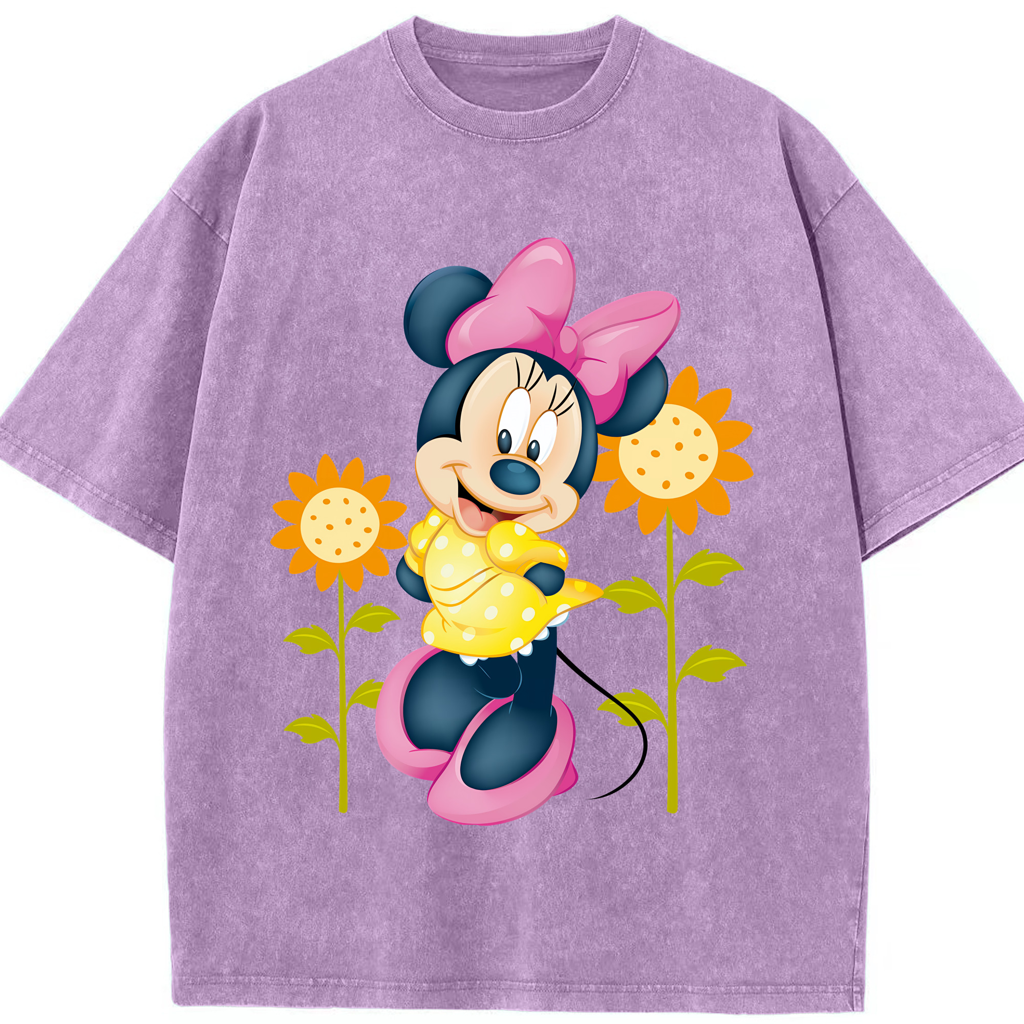 （画像用） ミッキーマウス Mickey Mouse 綿100% ヴィンテージ風 半袖Tシャツ（フロントプリント）