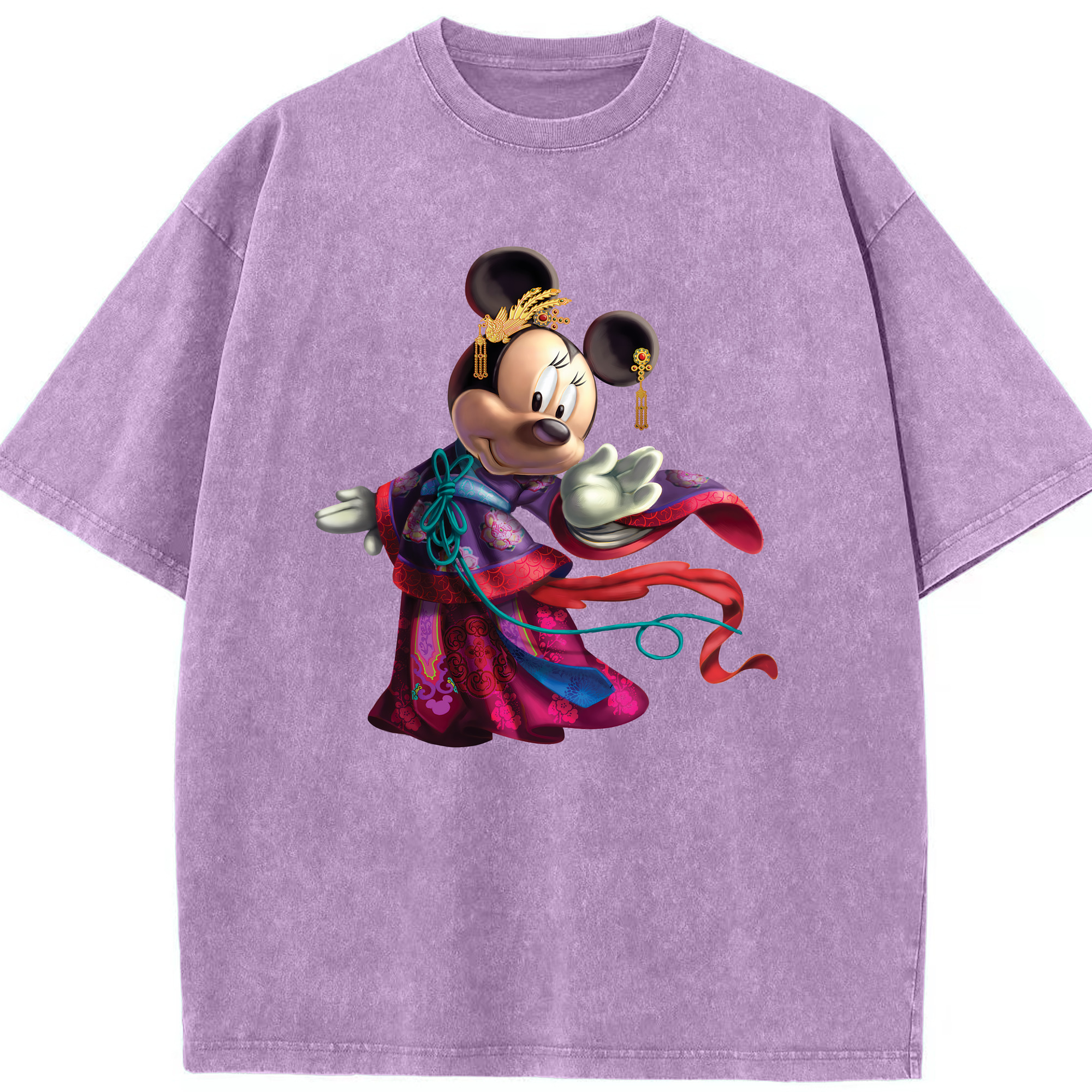 （画像用） ミッキーマウス Mickey Mouse 綿100% ヴィンテージ風 半袖Tシャツ（フロントプリント）