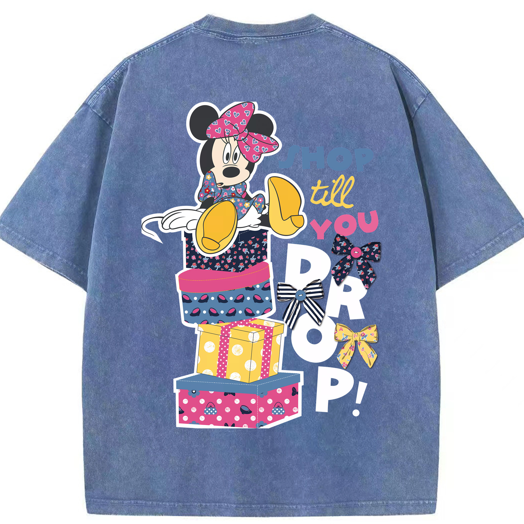 （画像用） ミッキーマウス Mickey Mouse 綿100% ヴィンテージ風 半袖Tシャツ（背面プリント）