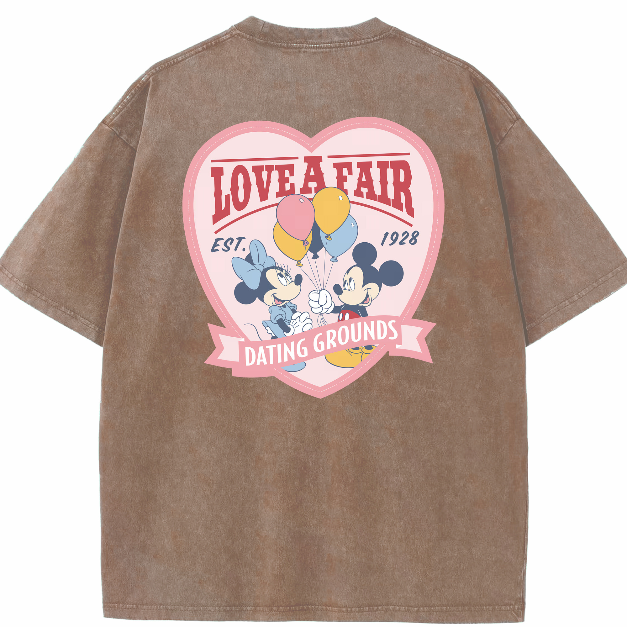 （画像用） ミッキーマウス Mickey Mouse 綿100% ヴィンテージ風 半袖Tシャツ（背面プリント）