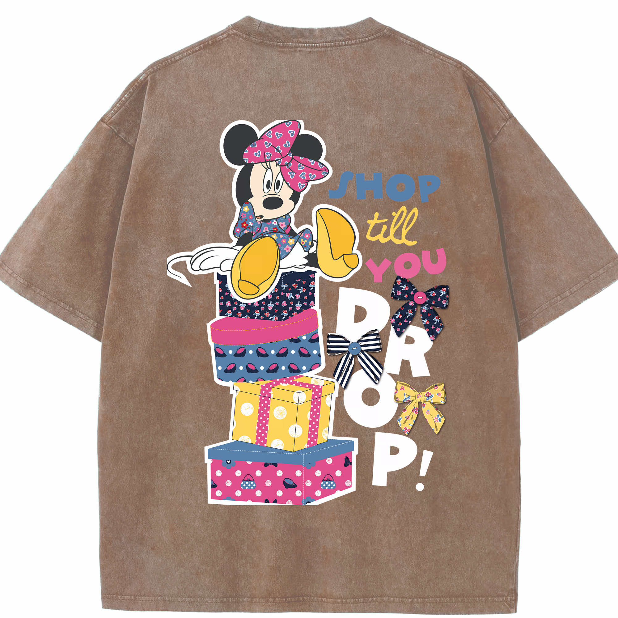 （画像用） ミッキーマウス Mickey Mouse 綿100% ヴィンテージ風 半袖Tシャツ（背面プリント）