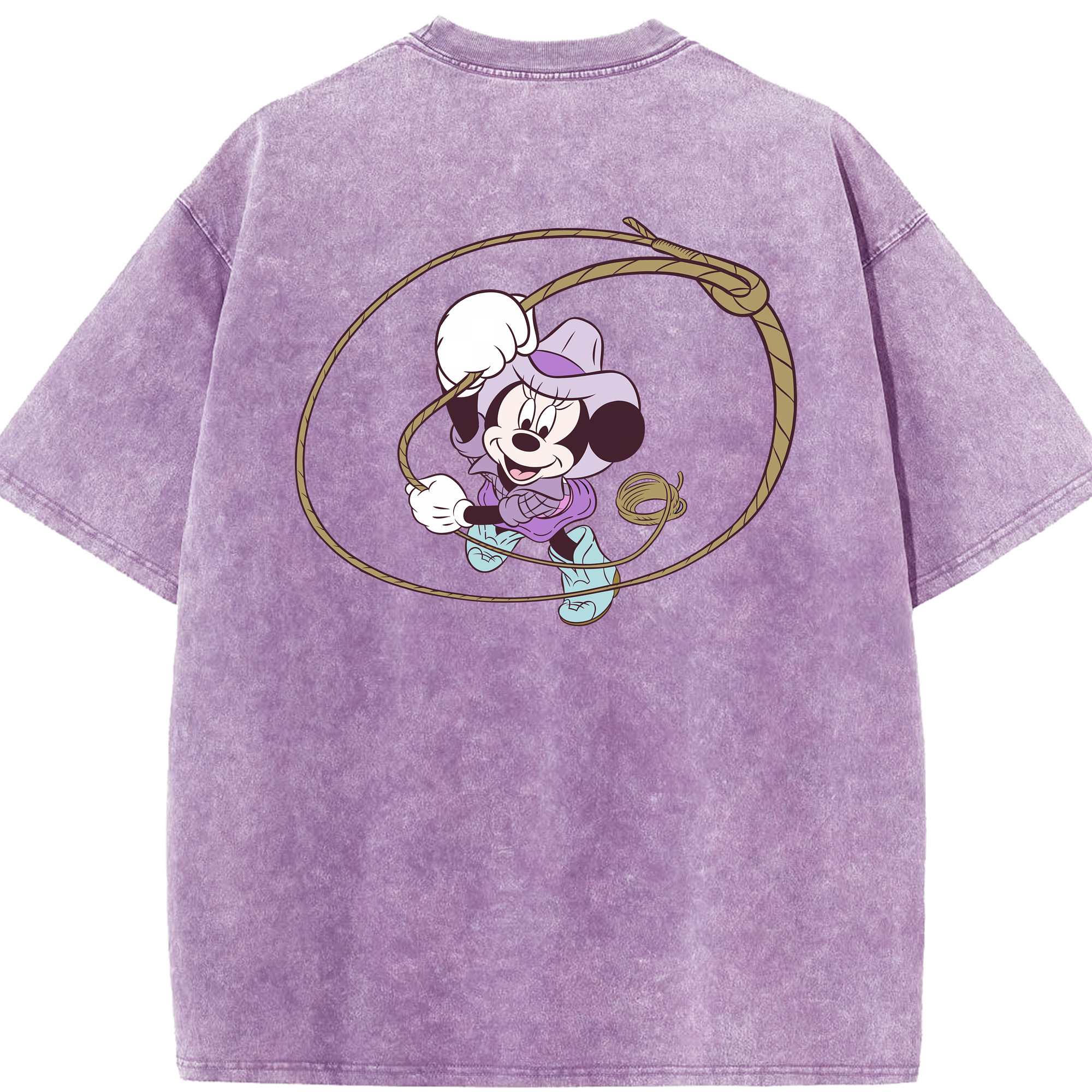 （画像用） ミッキーマウス Mickey Mouse 綿100% ヴィンテージ風 半袖Tシャツ（背面プリント）