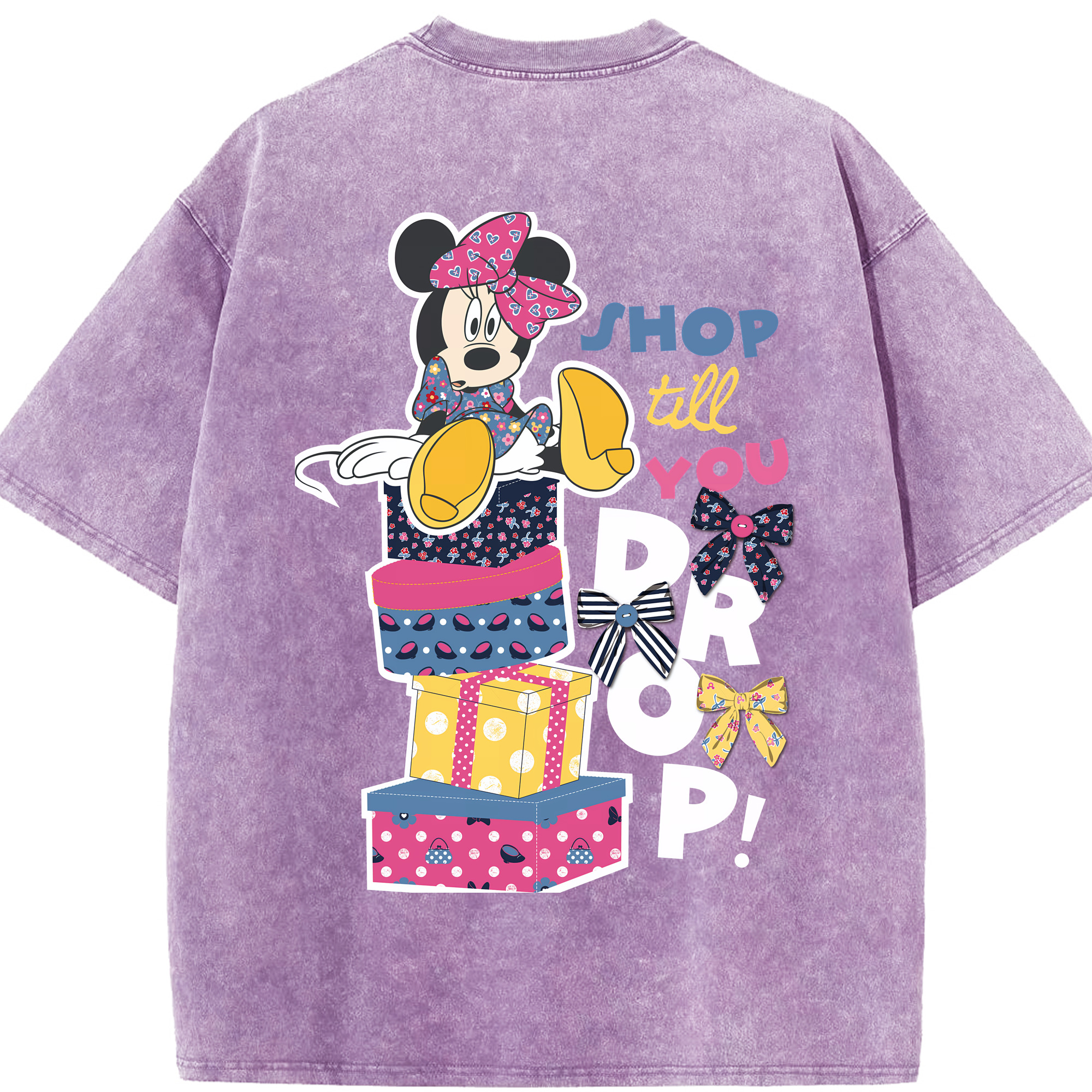 （画像用） ミッキーマウス Mickey Mouse 綿100% ヴィンテージ風 半袖Tシャツ（背面プリント）