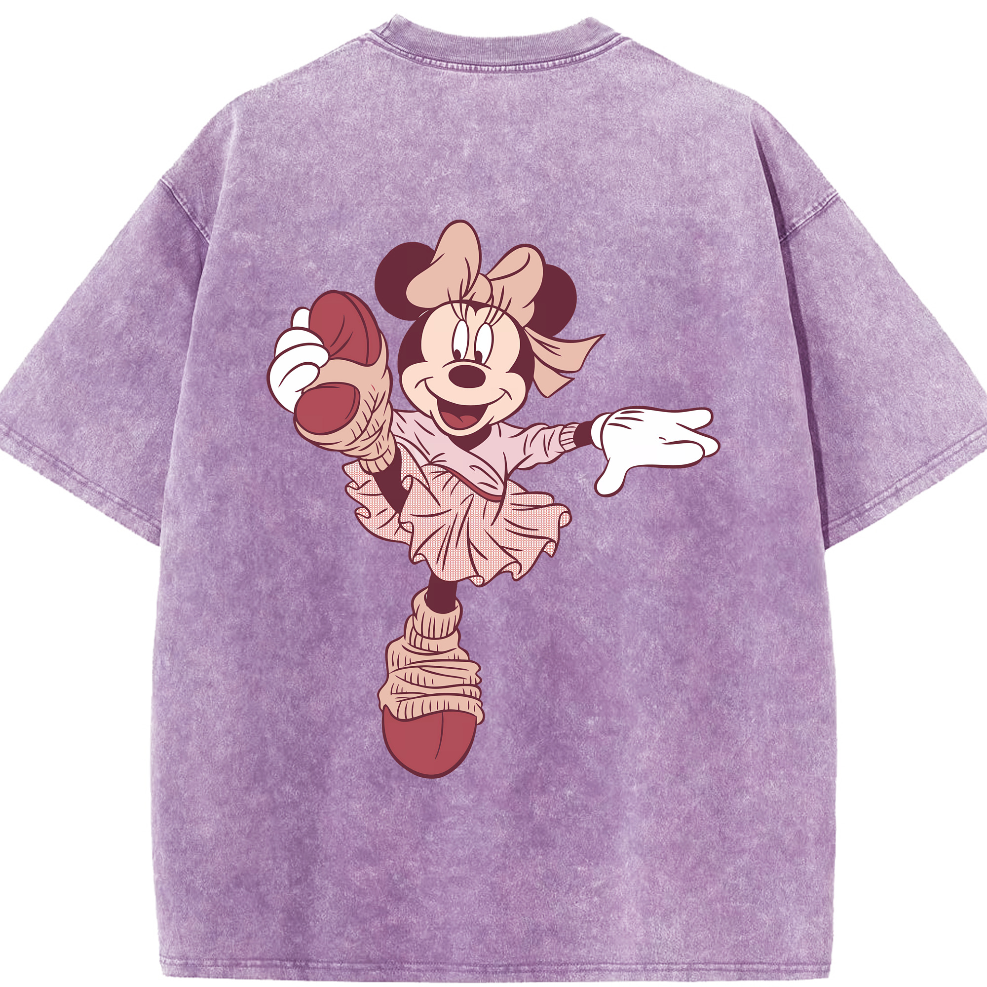 （画像用） ミッキーマウス Mickey Mouse 綿100% ヴィンテージ風 半袖Tシャツ（背面プリント）