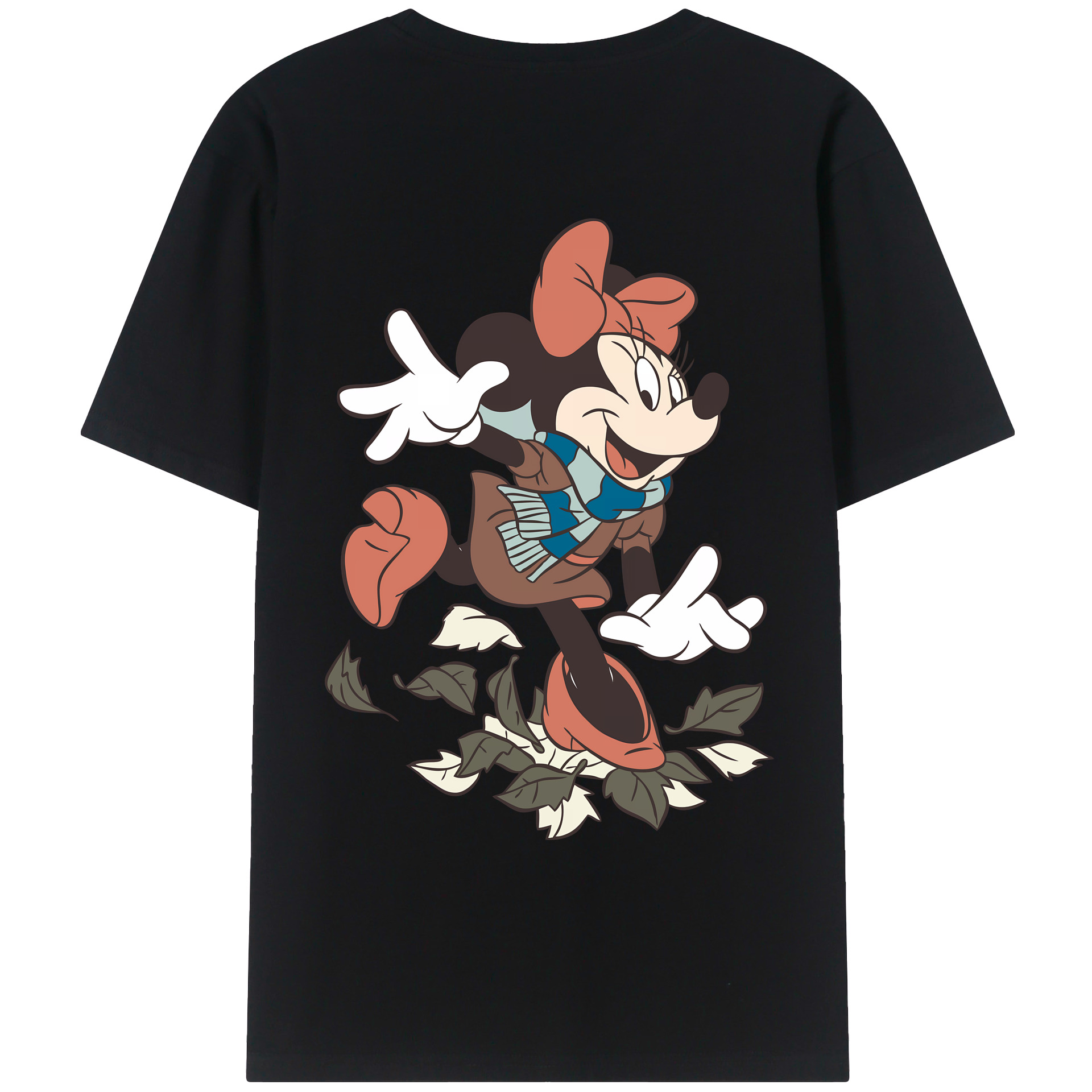 （画像用） ミッキーマウス Mickey Mouse 綿100％ メンズ半袖Tシャツ（バックプリント） 通気性