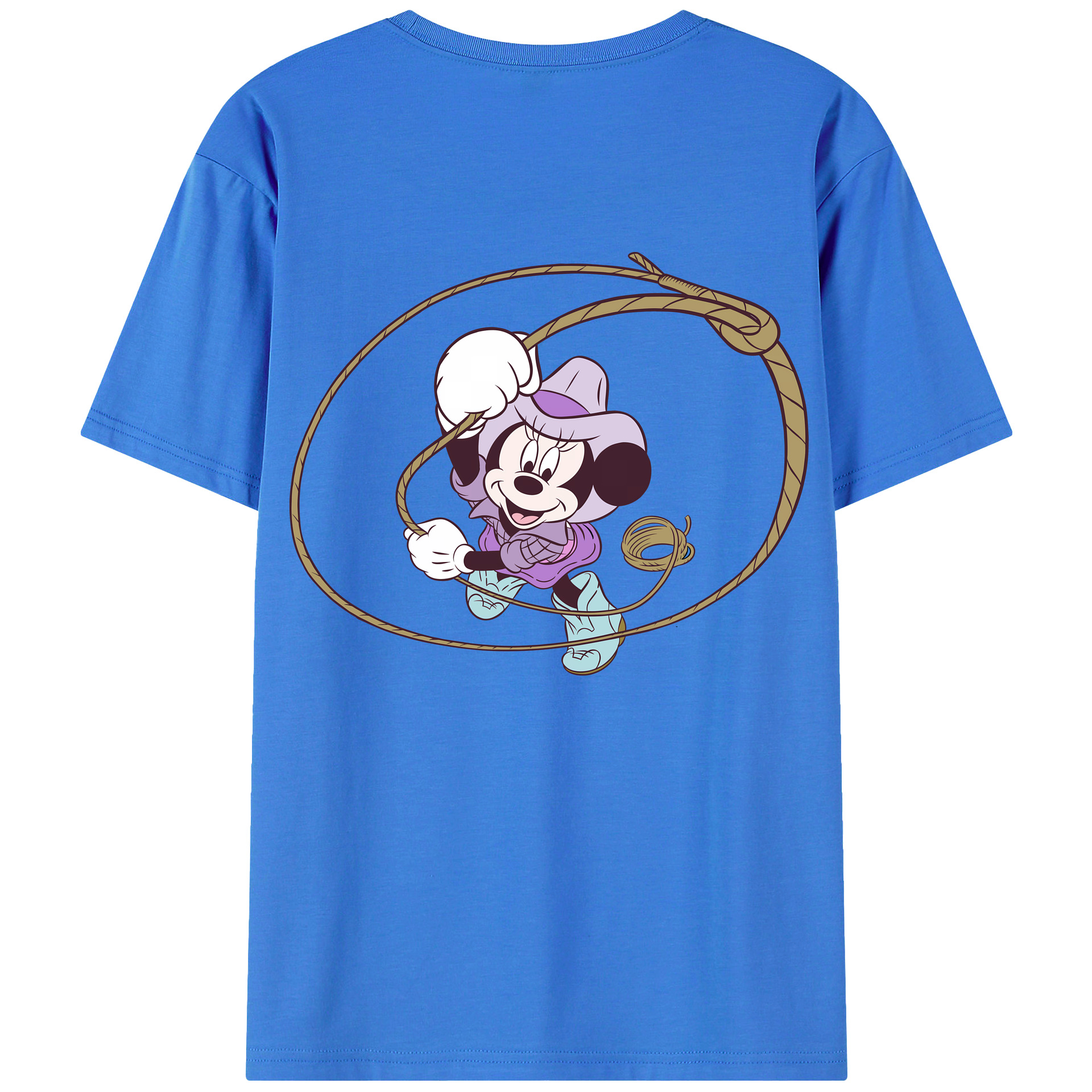 （画像用） ミッキーマウス Mickey Mouse 綿100％ メンズ半袖Tシャツ（バックプリント） 通気性