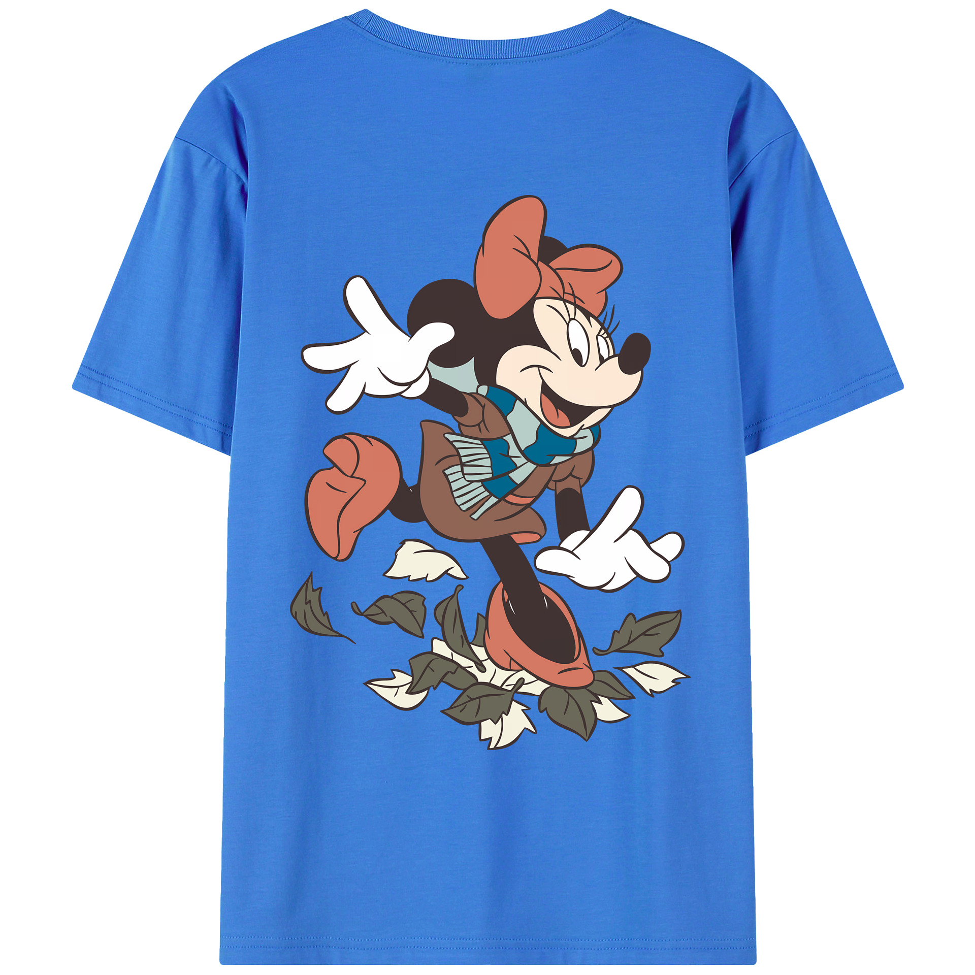 （画像用） ミッキーマウス Mickey Mouse 綿100％ メンズ半袖Tシャツ（バックプリント） 通気性