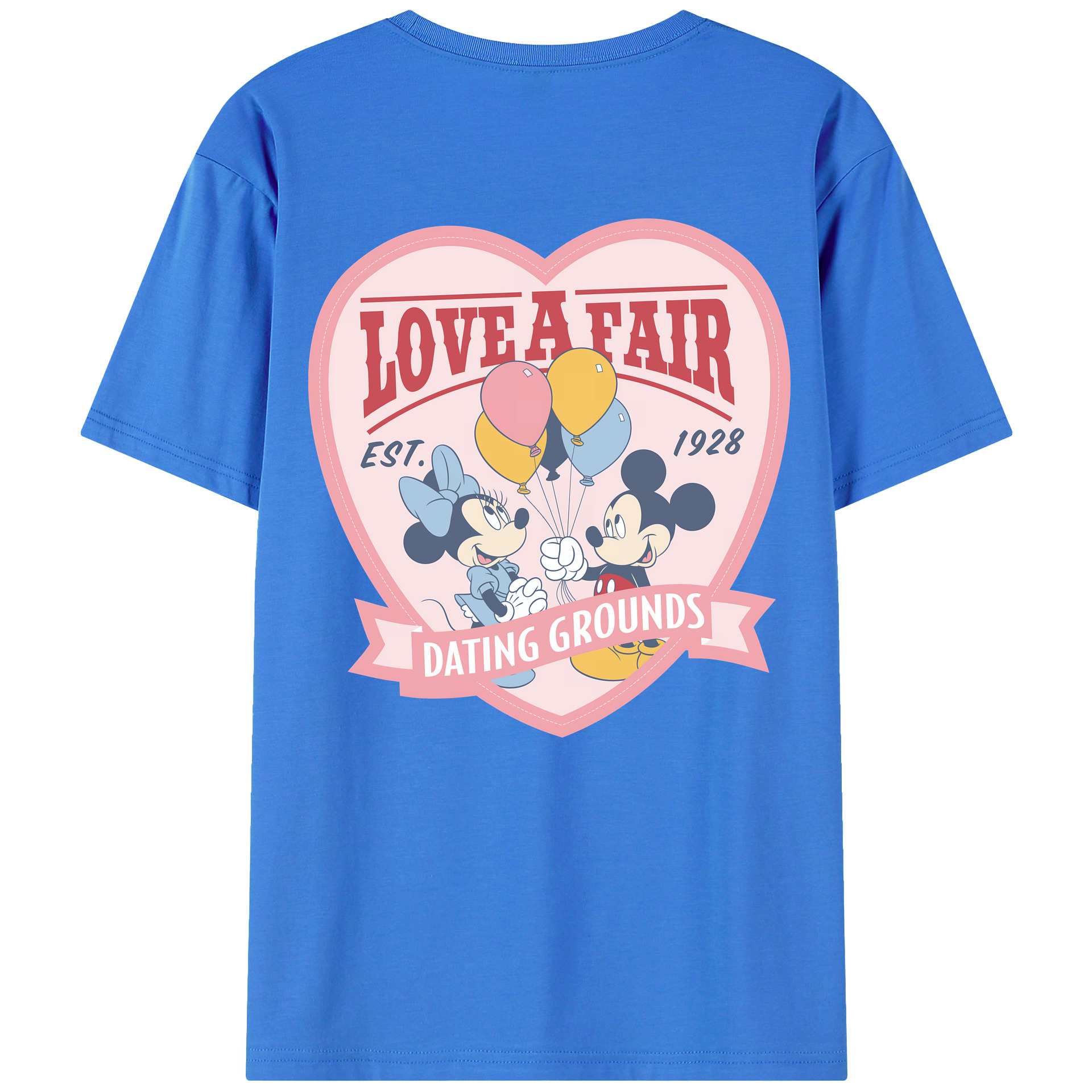 （画像用） ミッキーマウス Mickey Mouse 綿100％ メンズ半袖Tシャツ（バックプリント） 通気性