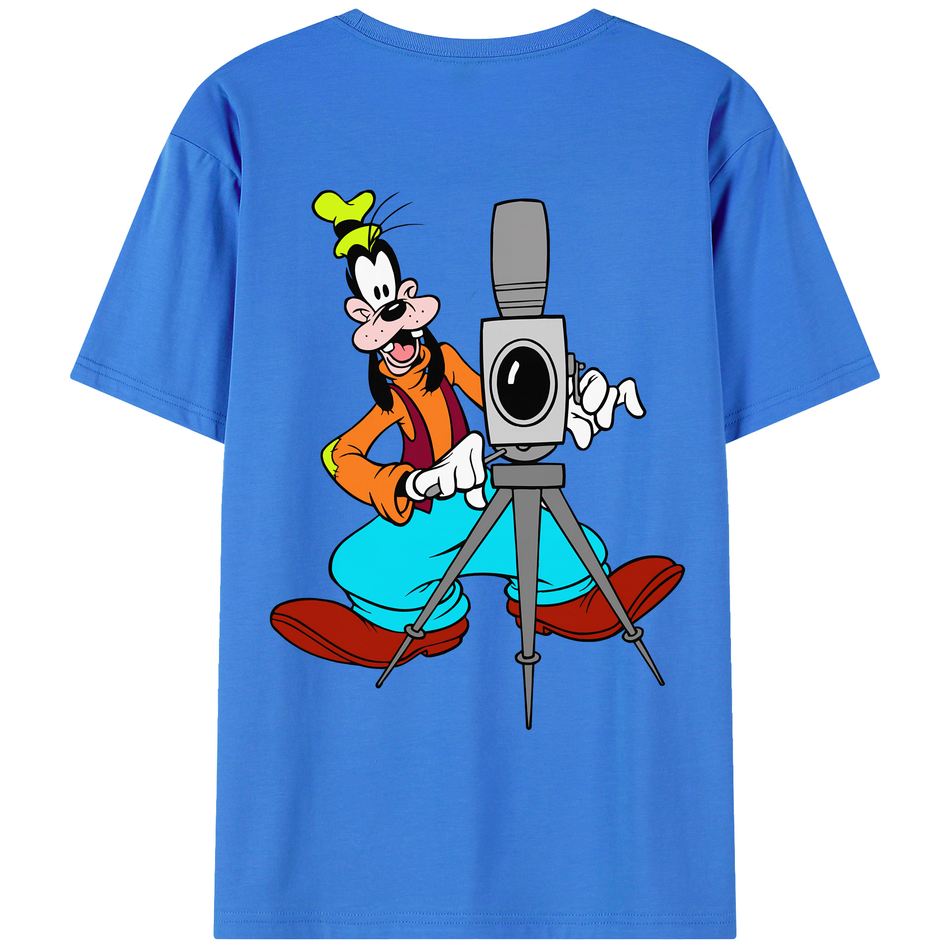 （画像用） ミッキーマウス Mickey Mouse 綿100％ メンズ半袖Tシャツ（バックプリント） 通気性