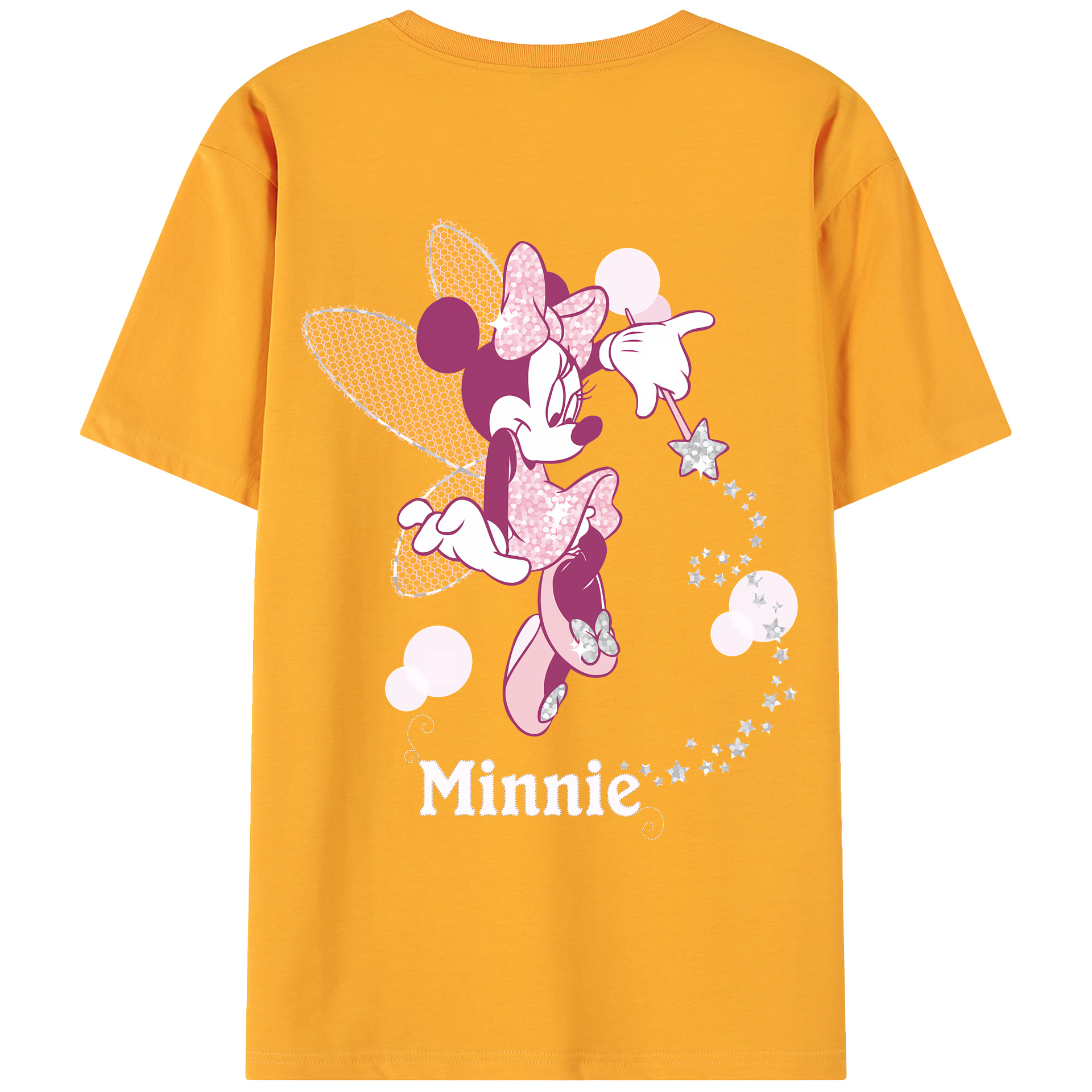 （画像用） ミッキーマウス Mickey Mouse 綿100％ メンズ半袖Tシャツ（バックプリント） 通気性