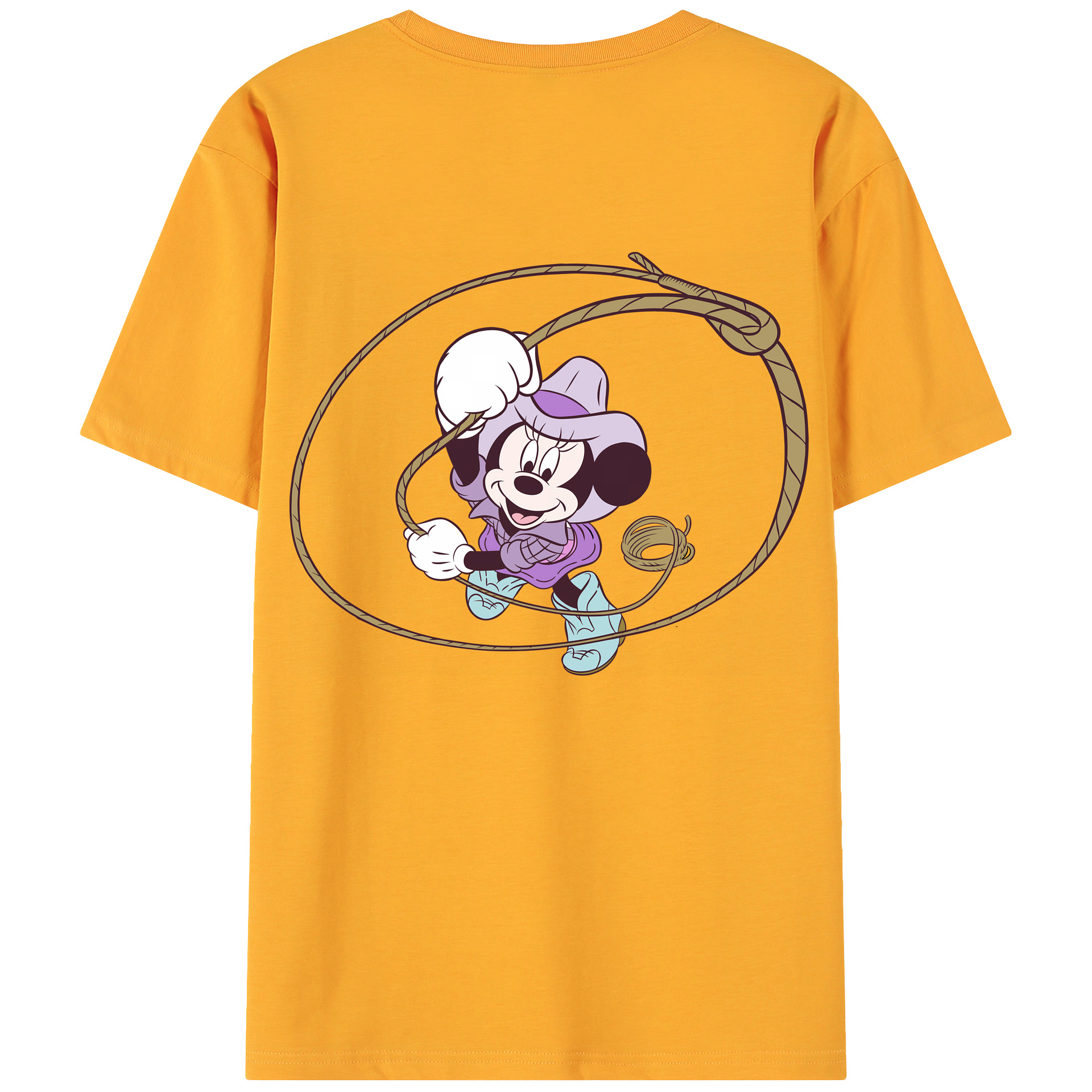 （画像用） ミッキーマウス Mickey Mouse 綿100％ メンズ半袖Tシャツ（バックプリント） 通気性