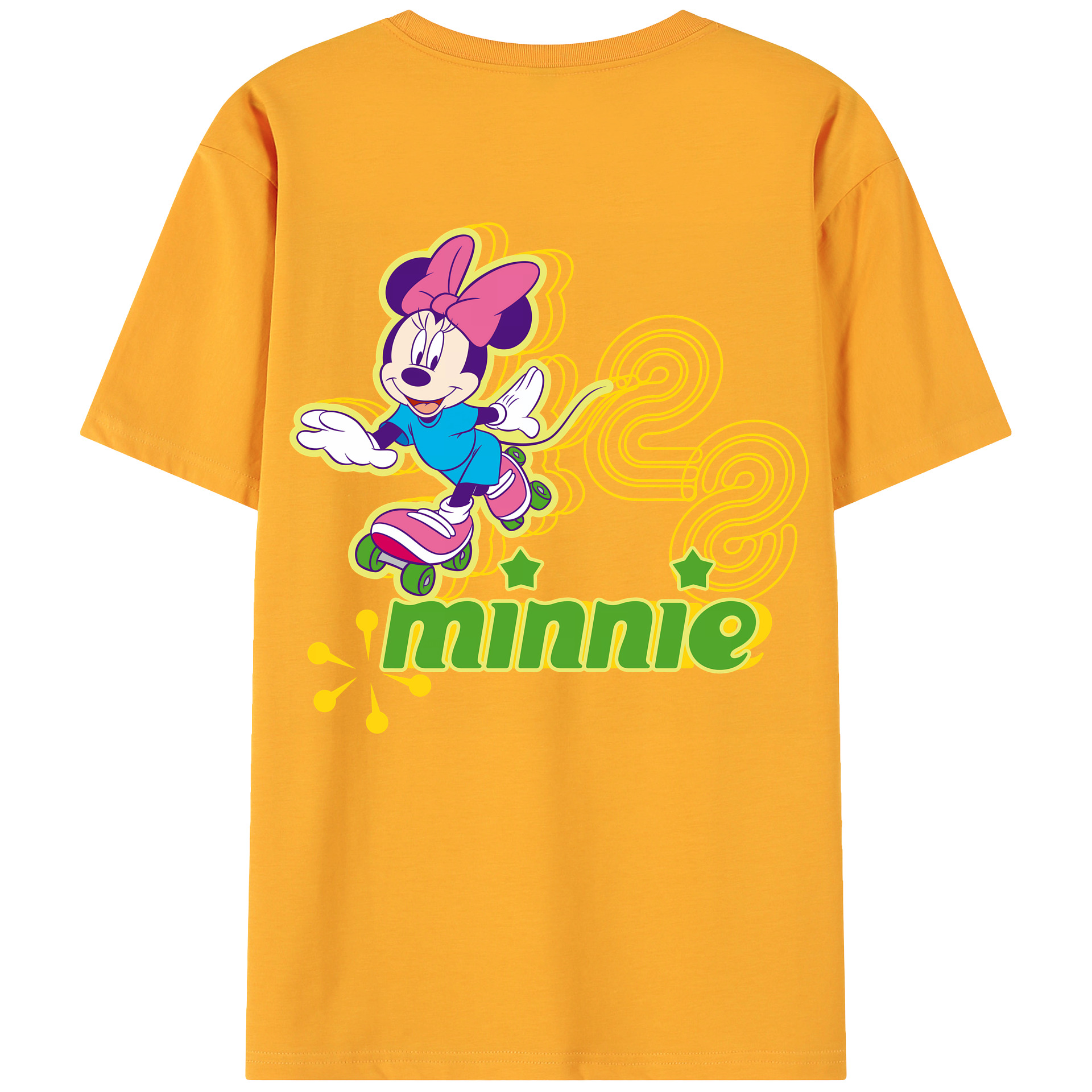 （画像用） ミッキーマウス Mickey Mouse 綿100％ メンズ半袖Tシャツ（バックプリント） 通気性