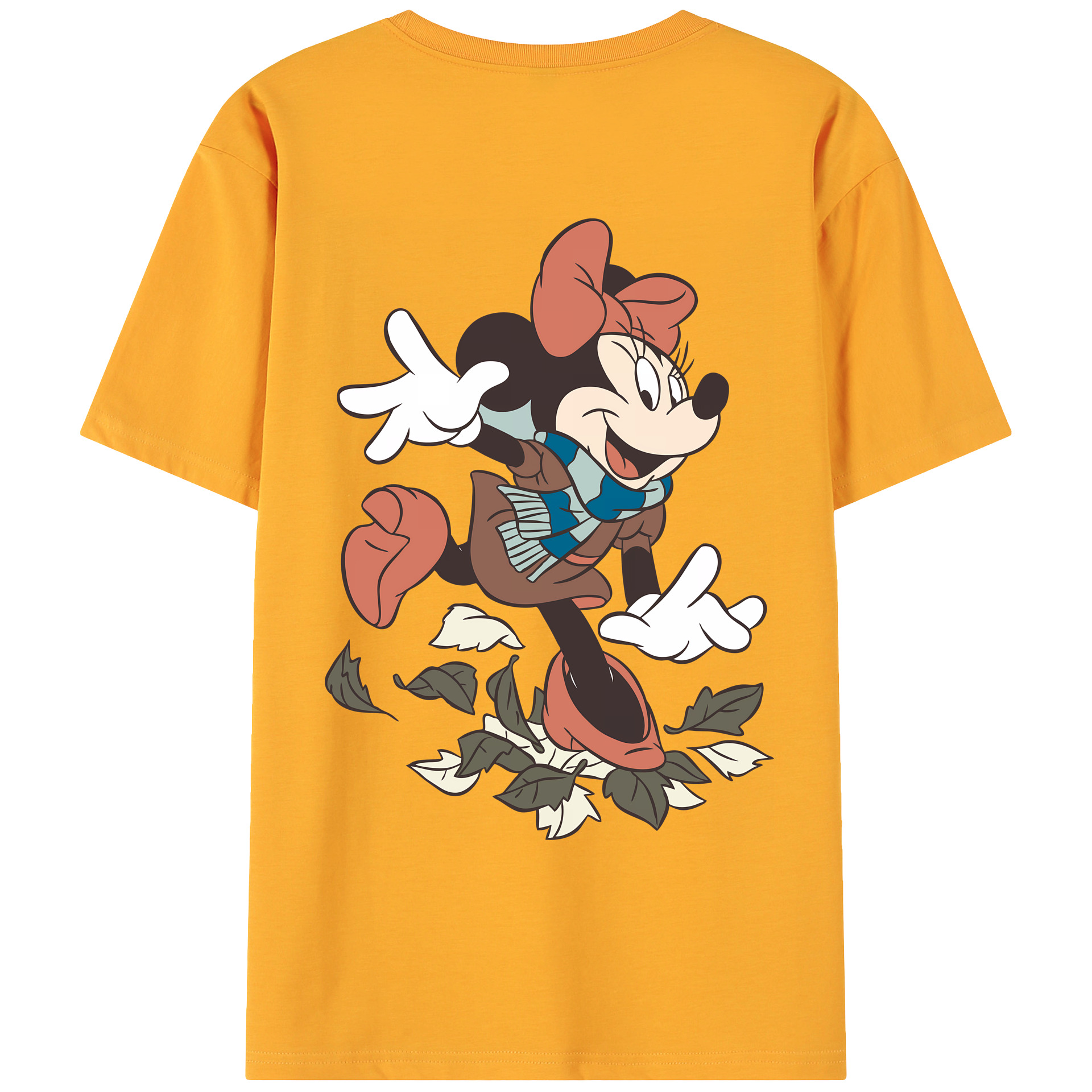 （画像用） ミッキーマウス Mickey Mouse 綿100％ メンズ半袖Tシャツ（バックプリント） 通気性