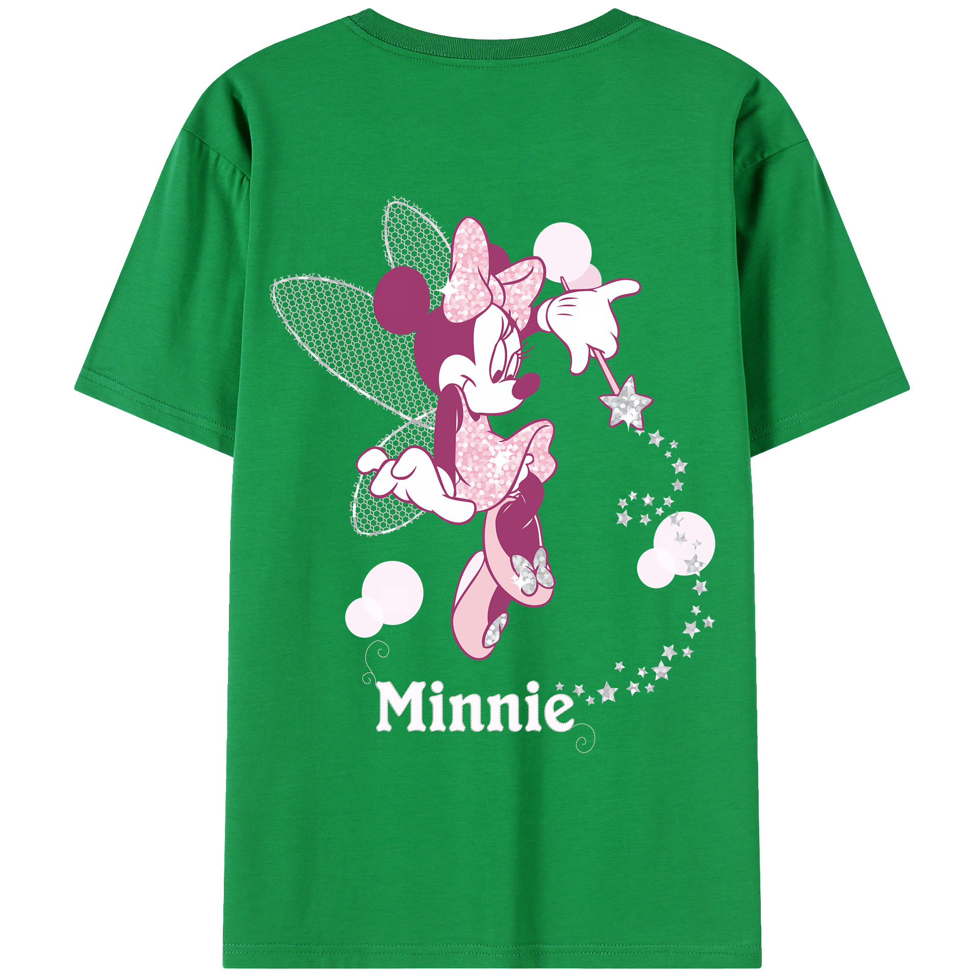 （画像用） ミッキーマウス Mickey Mouse 綿100％ メンズ半袖Tシャツ（バックプリント） 通気性