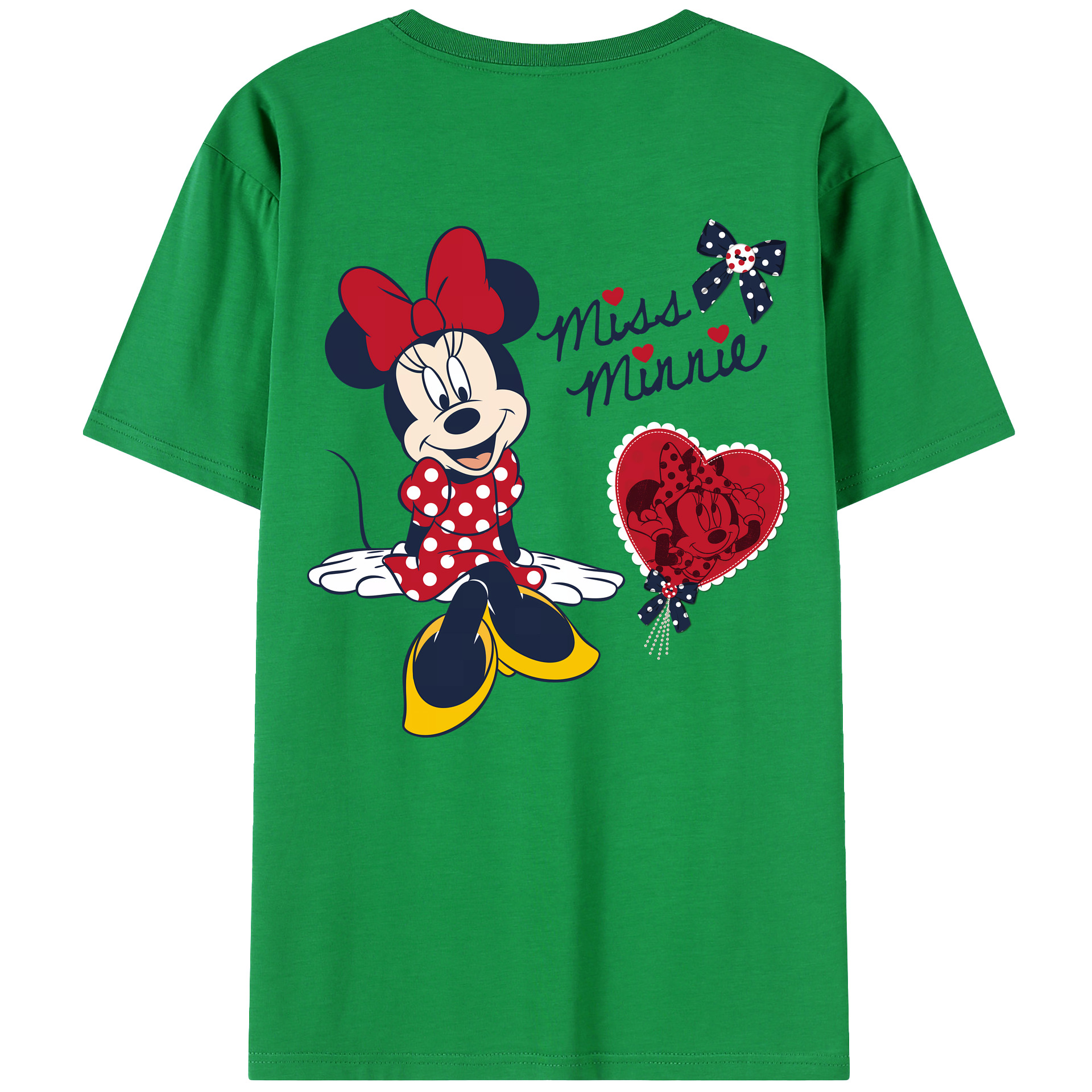 （画像用） ミッキーマウス Mickey Mouse 綿100％ メンズ半袖Tシャツ（バックプリント） 通気性