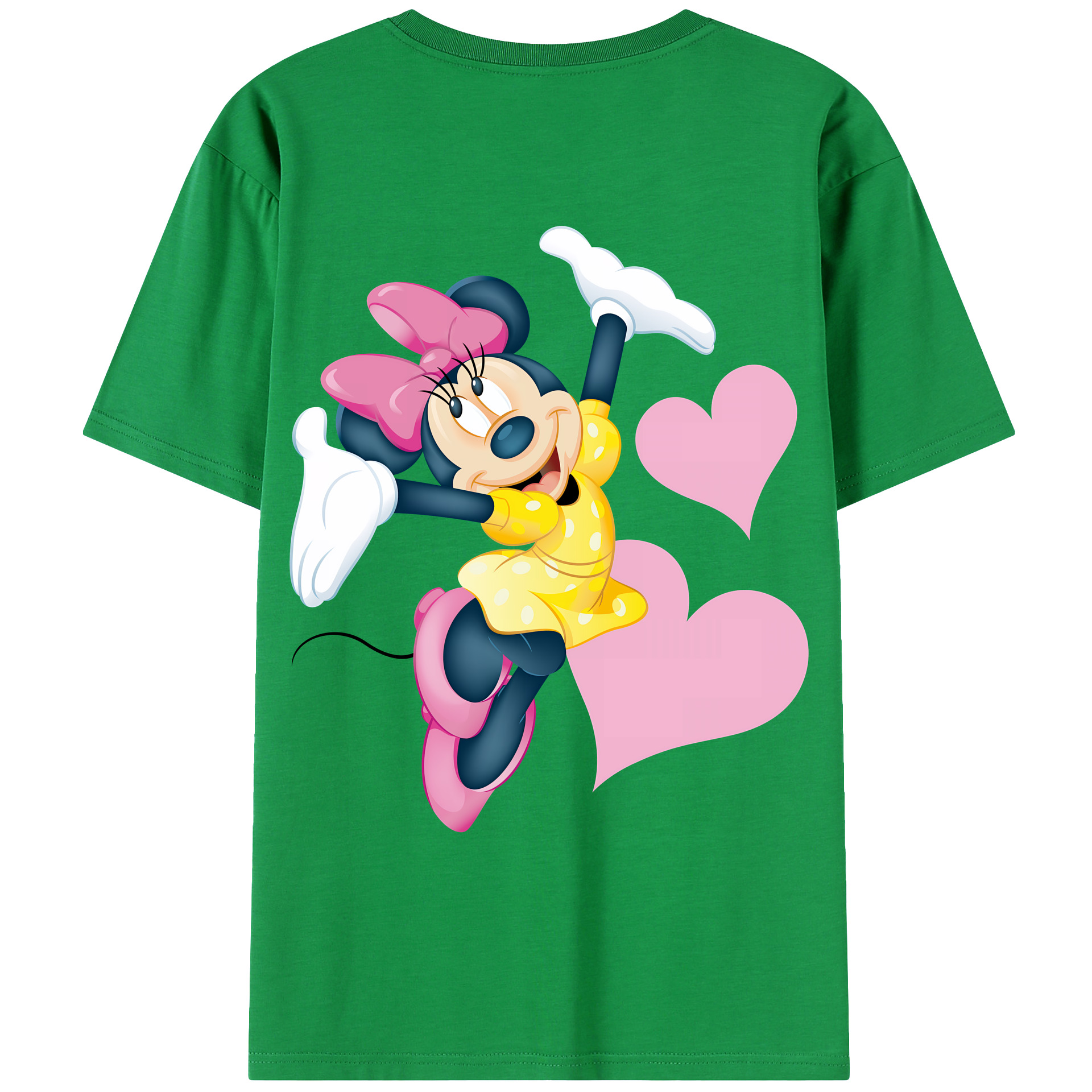 （画像用） ミッキーマウス Mickey Mouse 綿100％ メンズ半袖Tシャツ（バックプリント） 通気性