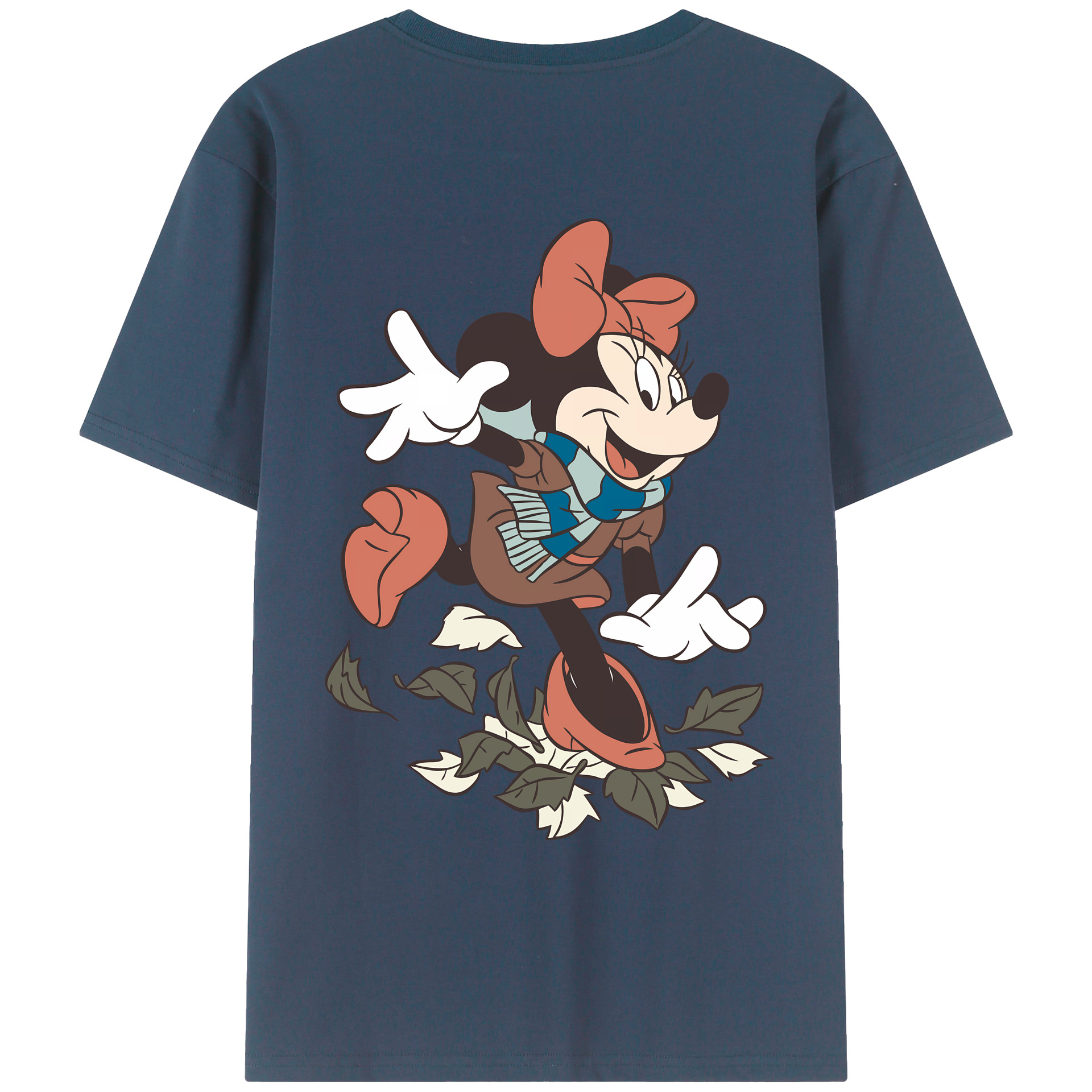 （画像用） ミッキーマウス Mickey Mouse 綿100％ メンズ半袖Tシャツ（バックプリント） 通気性