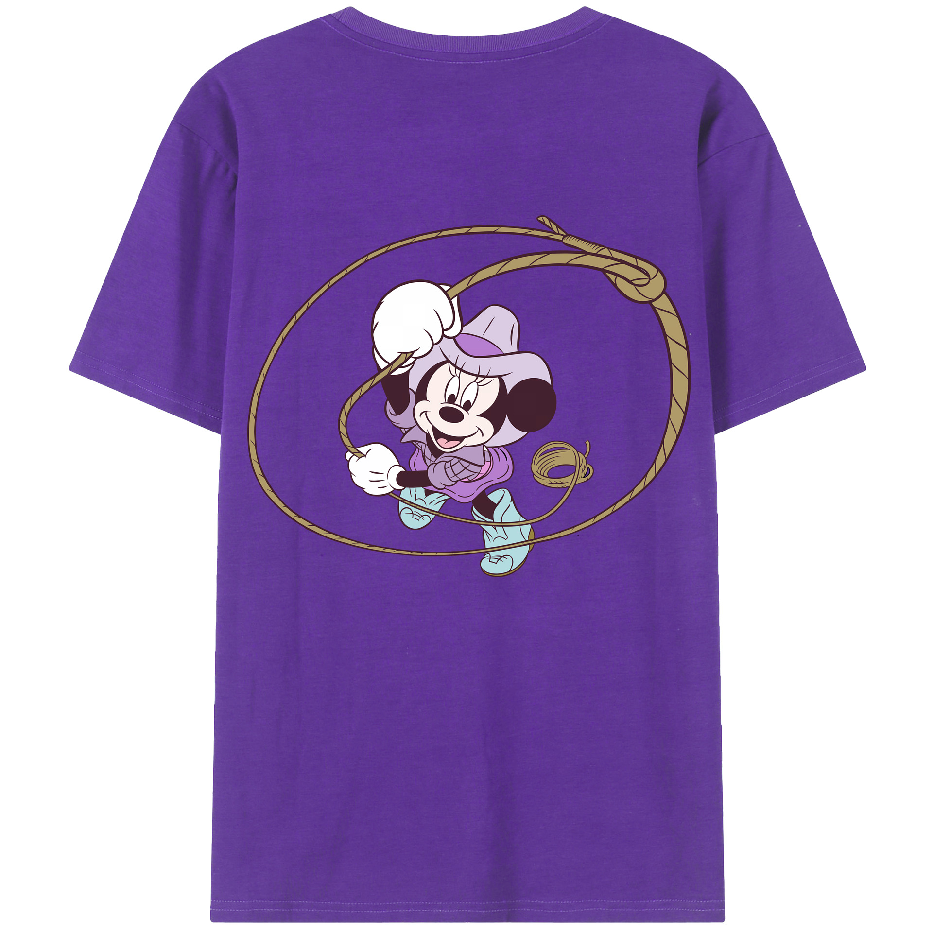 （画像用） ミッキーマウス Mickey Mouse 綿100％ メンズ半袖Tシャツ（バックプリント） 通気性