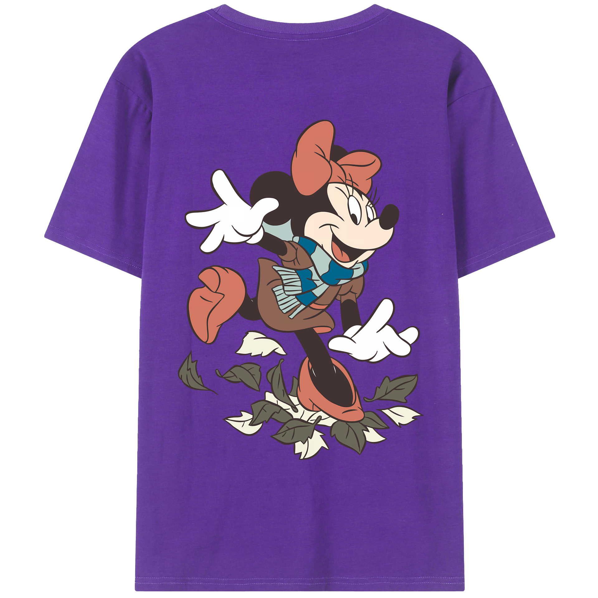 （画像用） ミッキーマウス Mickey Mouse 綿100％ メンズ半袖Tシャツ（バックプリント） 通気性