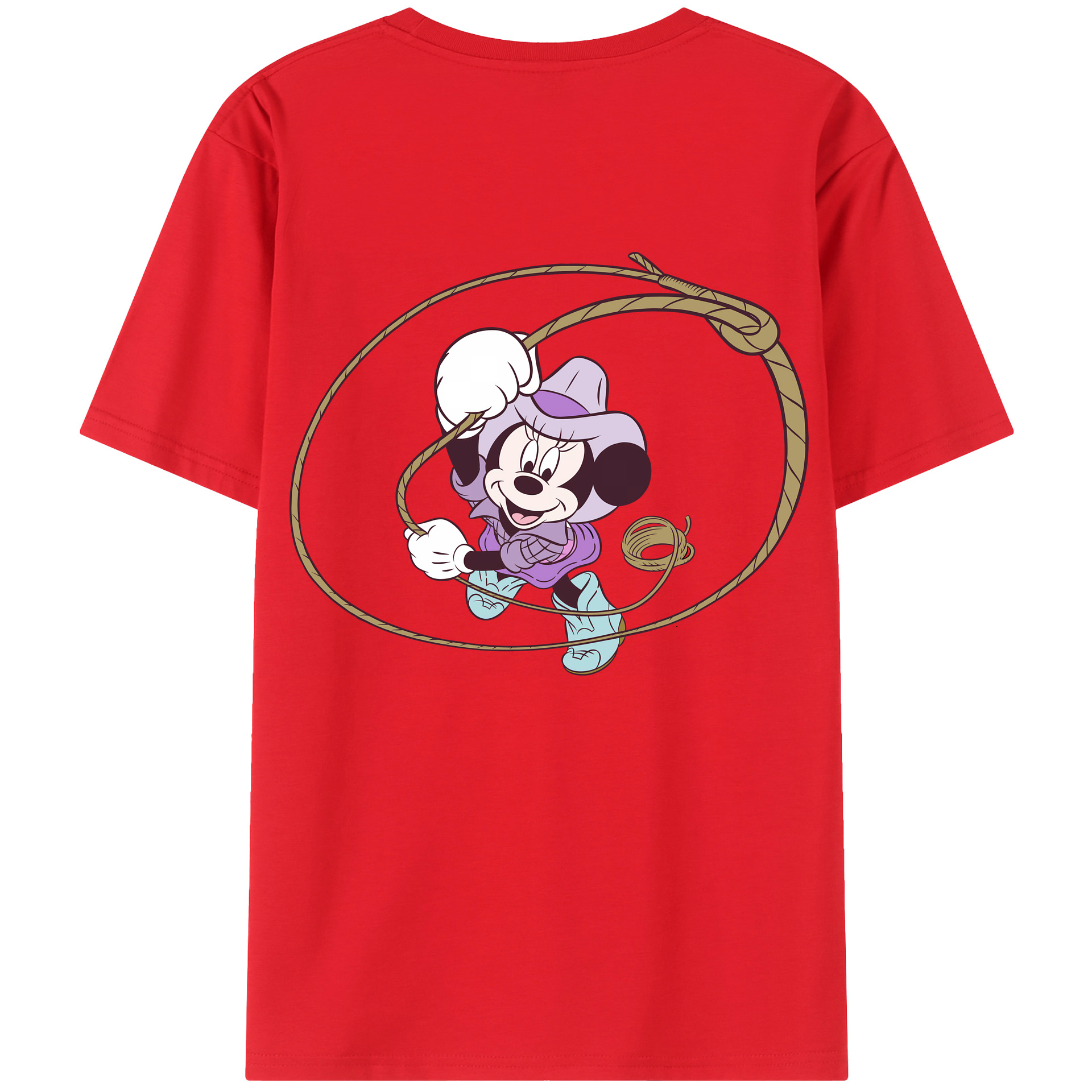 （画像用） ミッキーマウス Mickey Mouse 綿100％ メンズ半袖Tシャツ（バックプリント） 通気性