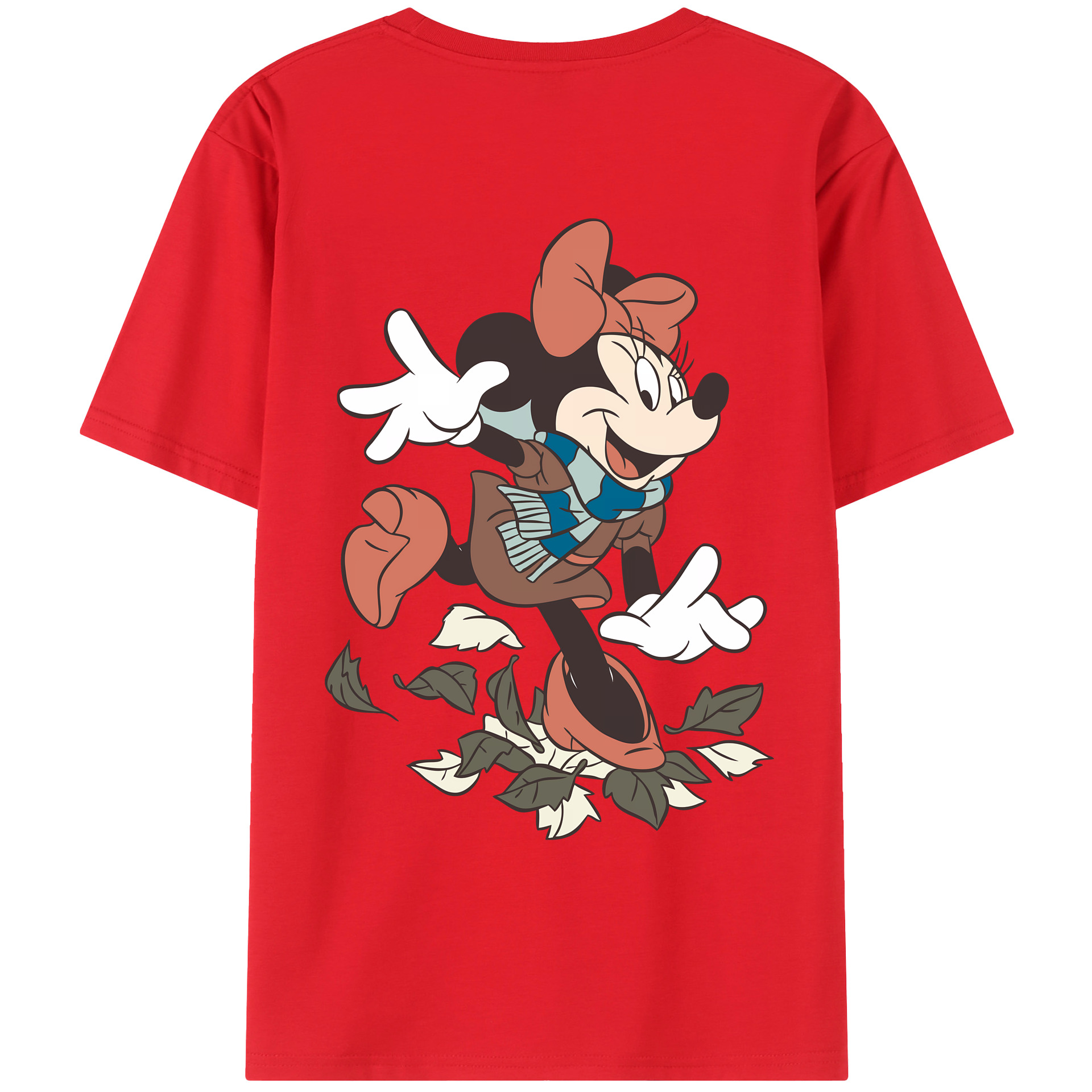 （画像用） ミッキーマウス Mickey Mouse 綿100％ メンズ半袖Tシャツ（バックプリント） 通気性