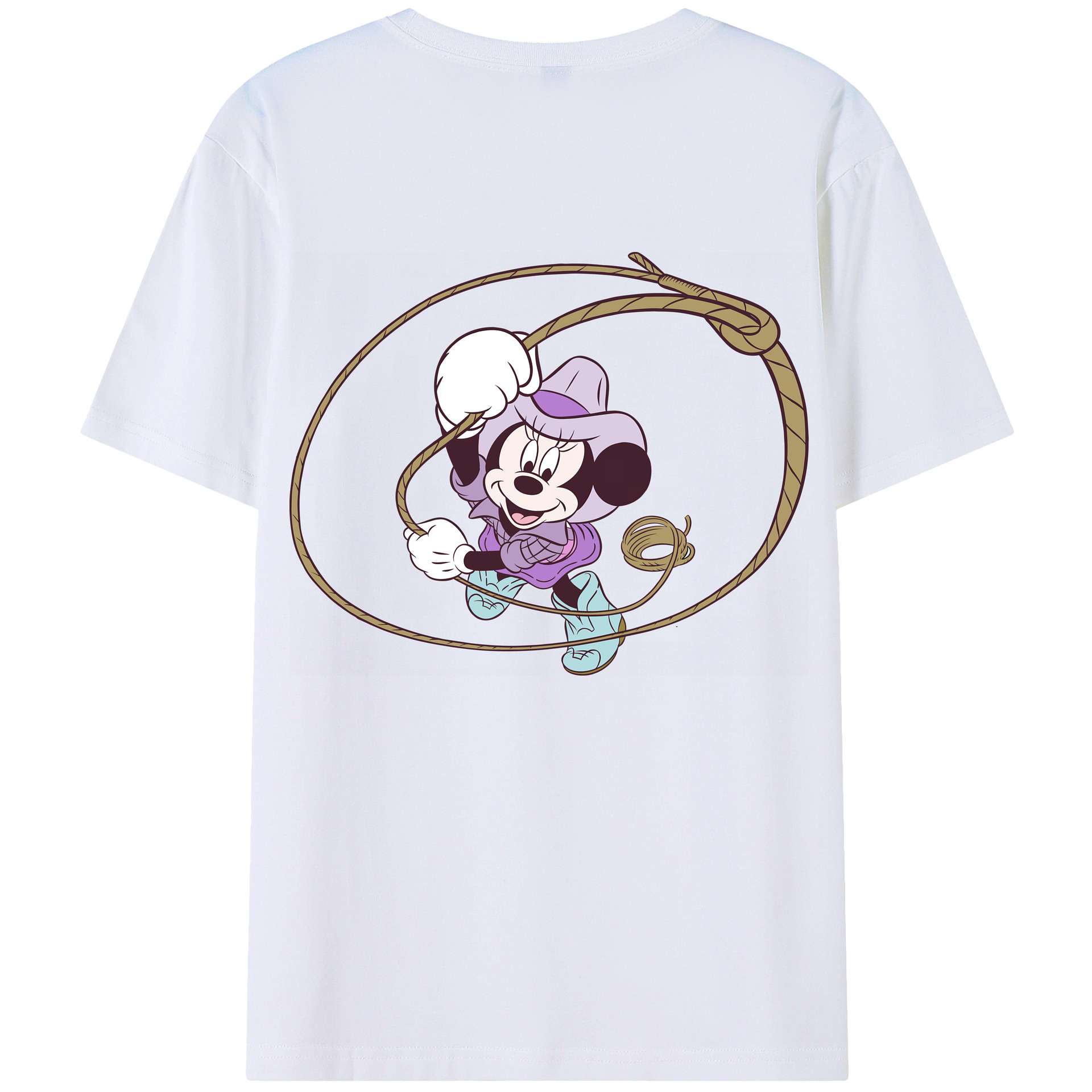 （画像用） ミッキーマウス Mickey Mouse 綿100％ メンズ半袖Tシャツ（バックプリント） 通気性