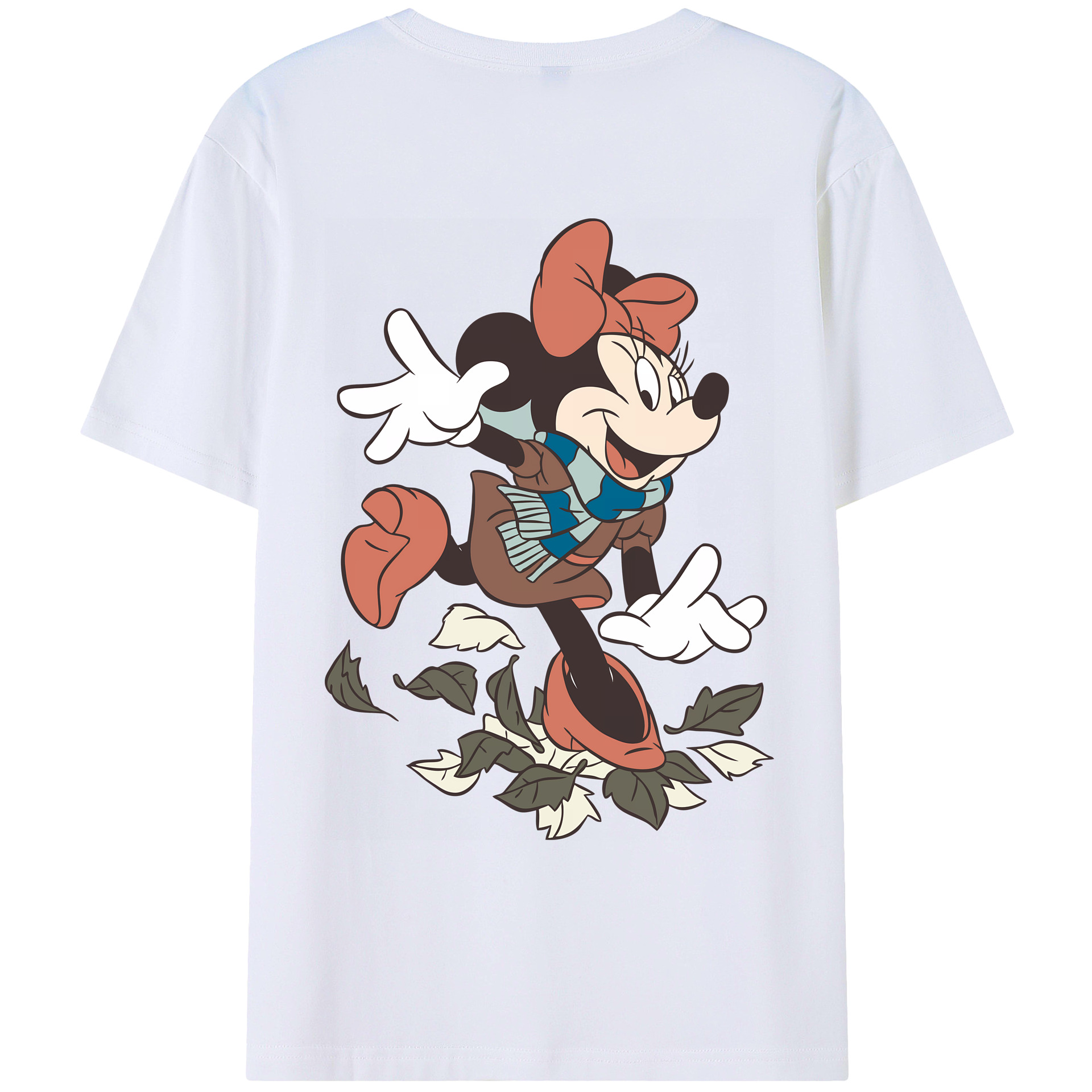 （画像用） ミッキーマウス Mickey Mouse 綿100％ メンズ半袖Tシャツ（バックプリント） 通気性