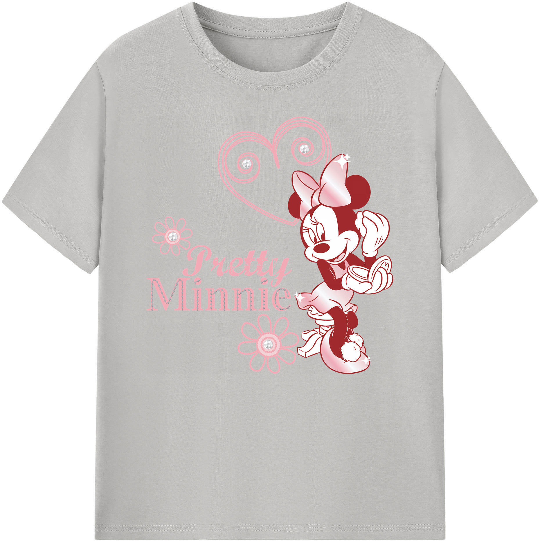 ミッキーマウス Mickey Mouse 綿100％ メンズ半袖Tシャツ｜肌触りやわらか＆通気性