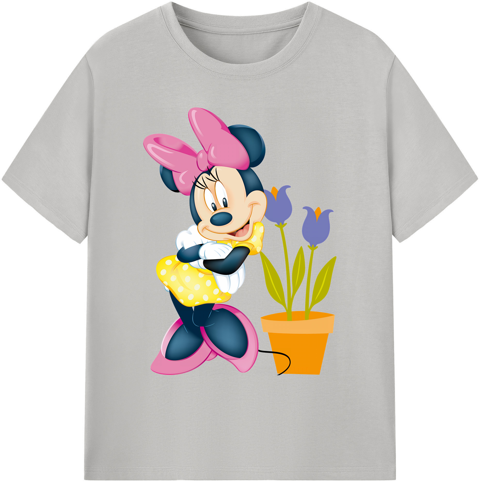 ミッキーマウス Mickey Mouse 綿100％ メンズ半袖Tシャツ｜肌触りやわらか＆通気性