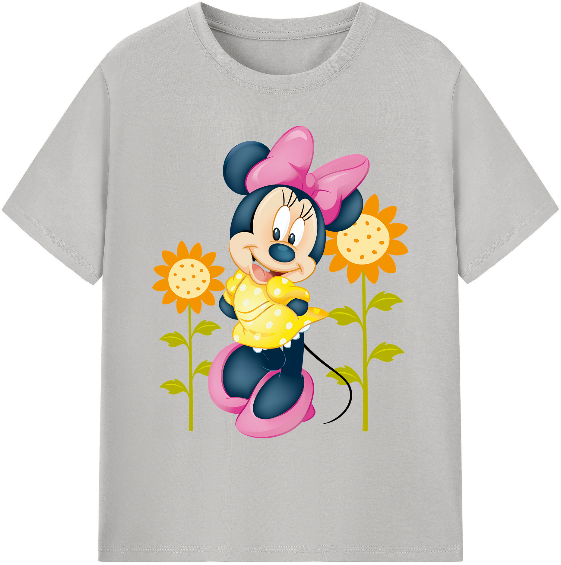 ミッキーマウス Mickey Mouse 綿100％ メンズ半袖Tシャツ｜肌触りやわらか＆通気性