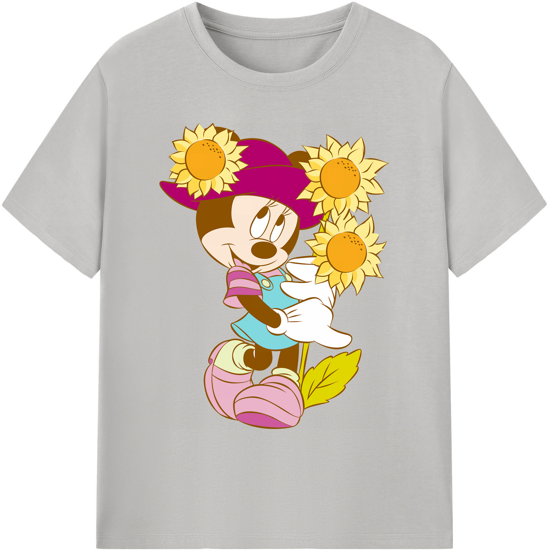 ミッキーマウス Mickey Mouse 綿100％ メンズ半袖Tシャツ｜肌触りやわらか＆通気性