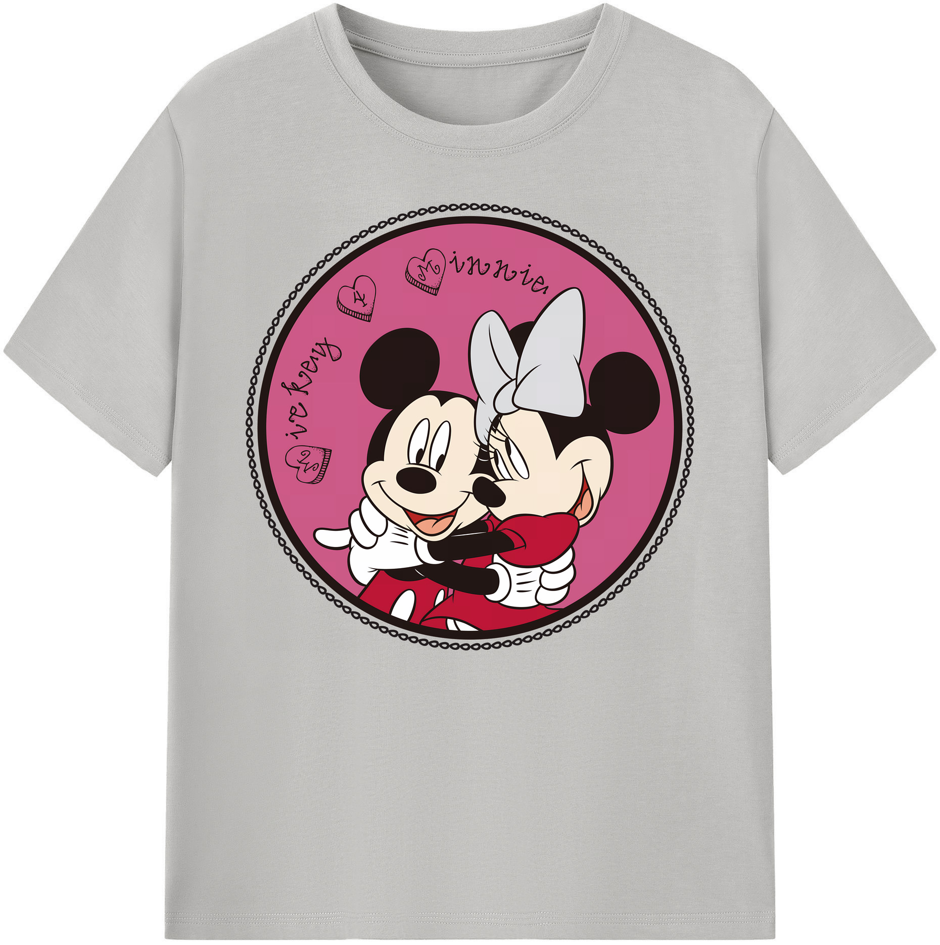 ミッキーマウス Mickey Mouse 綿100％ メンズ半袖Tシャツ｜肌触りやわらか＆通気性